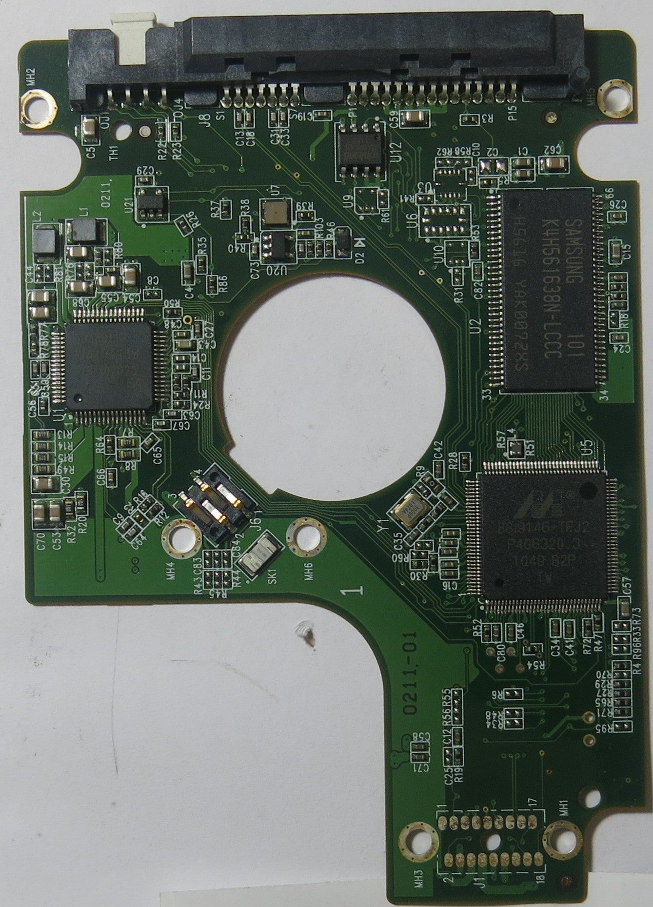 WESTERN DIGITAL WD5000BPVT-00HXZT1 2060-771692 005 REV A PCB