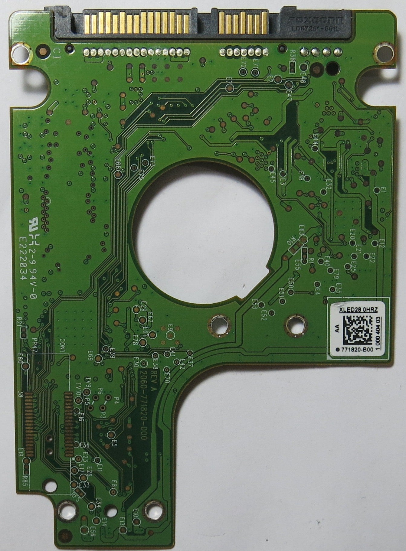 WESTERN DIGITAL WD5000BPVT-22HXZT3 2060--771820-000 PCB
