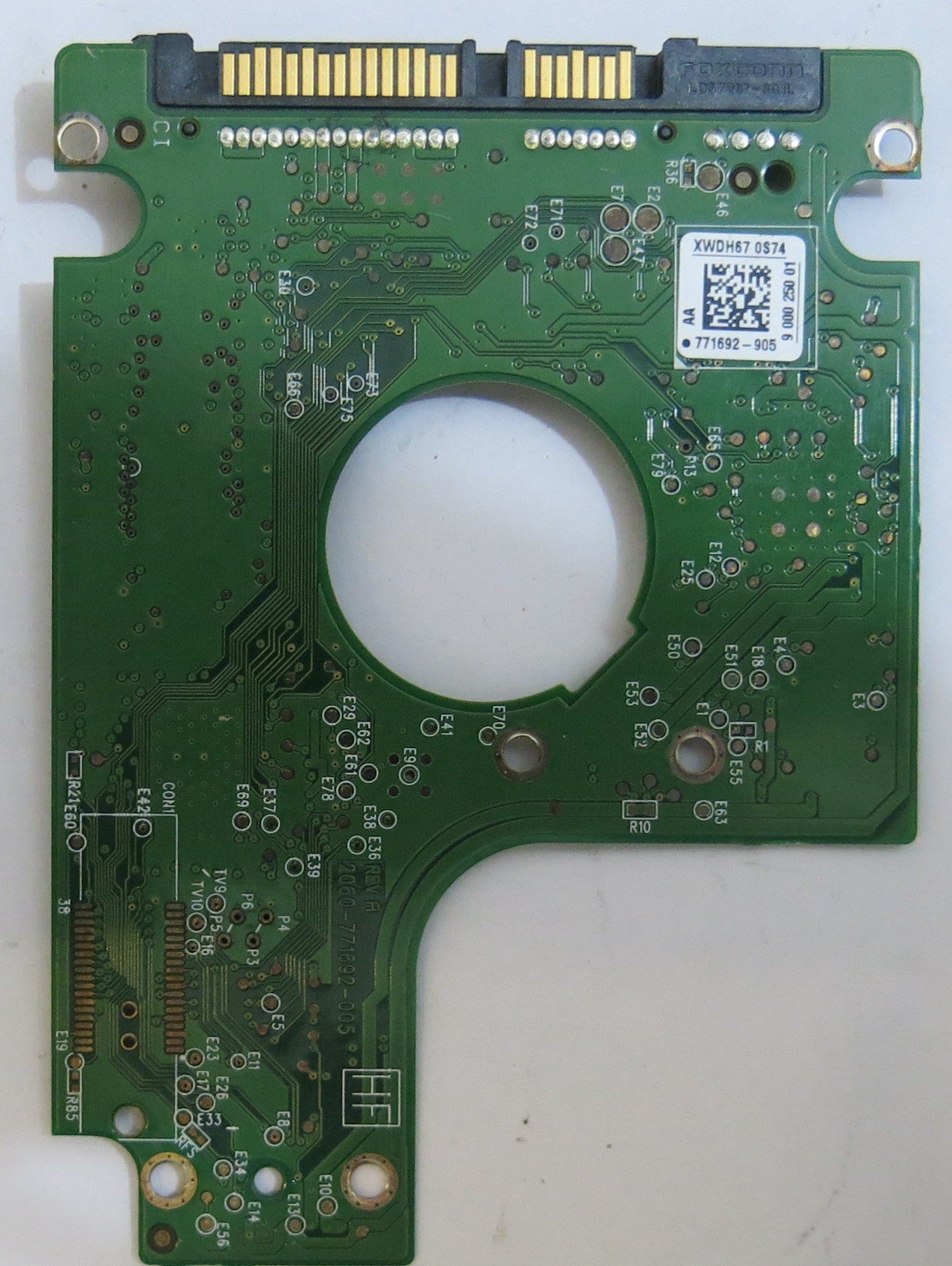 WESTERN DIGITAL WD5000BPVT-75HXZT1 2060-771692-005 REV A PCB