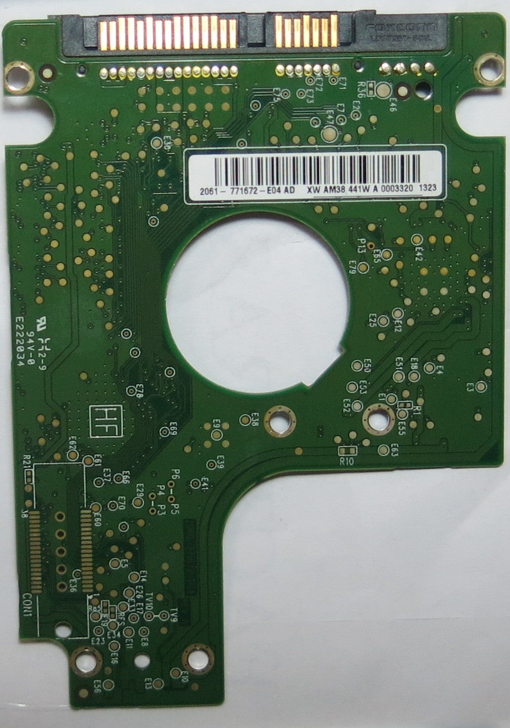 WESTERN DIGITAL WD5000BUCT'63PUZY0,  PCB