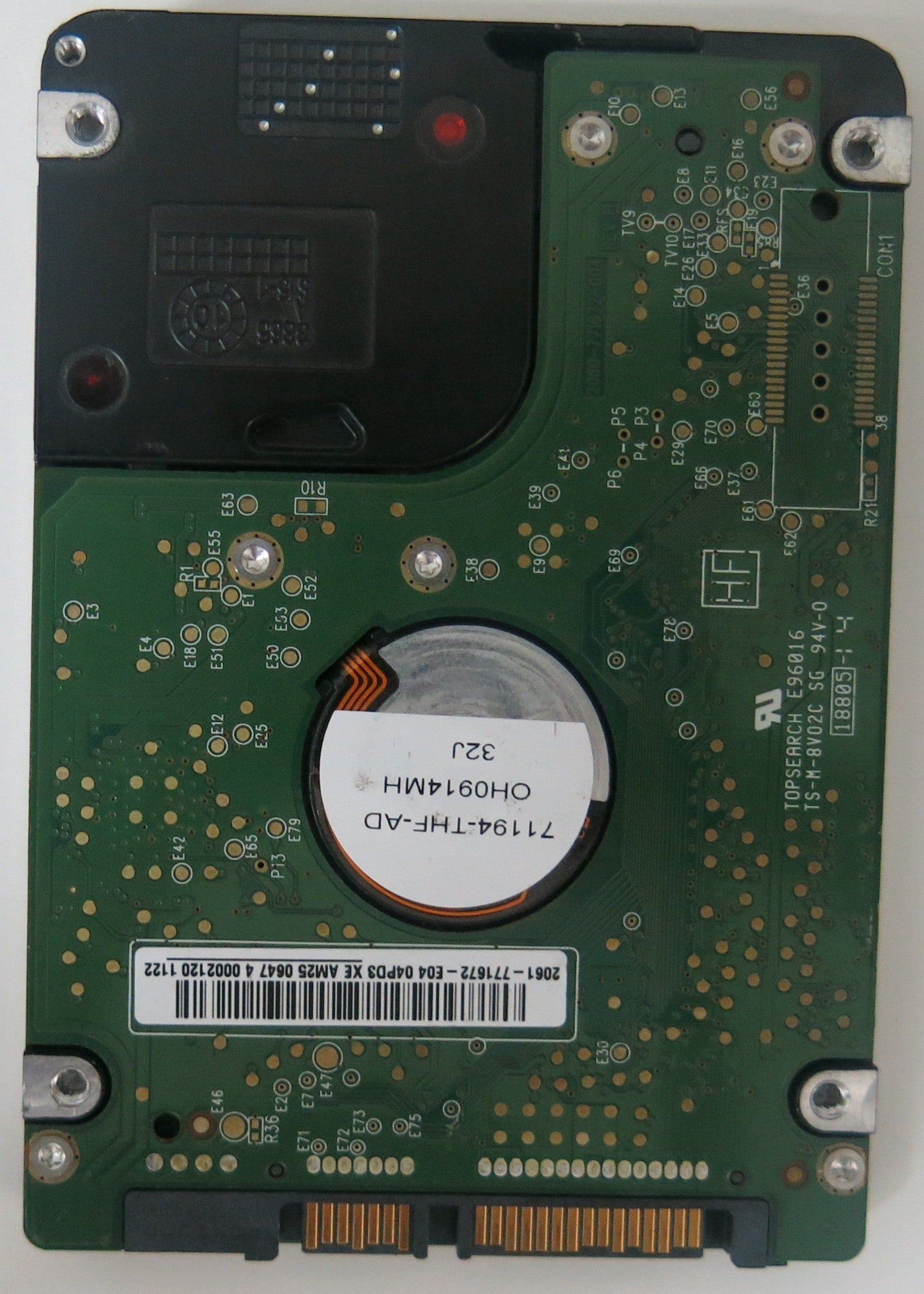 WD5000BUDT-63G8FY0,  PCB: 2060-771672-004 REV A,  SERIAL NUMBER: WX51A90T7553,  FW HBNTJABB,  500GB