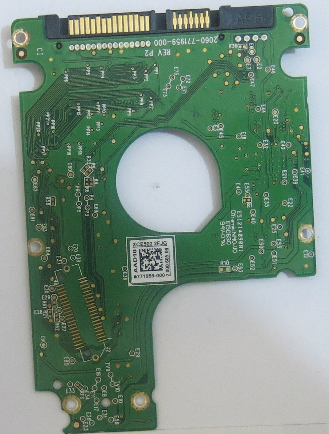 WESTERN DIGITAL WD5000LPVX-00V0TT0 2060-771959-000 REV P2 PCB