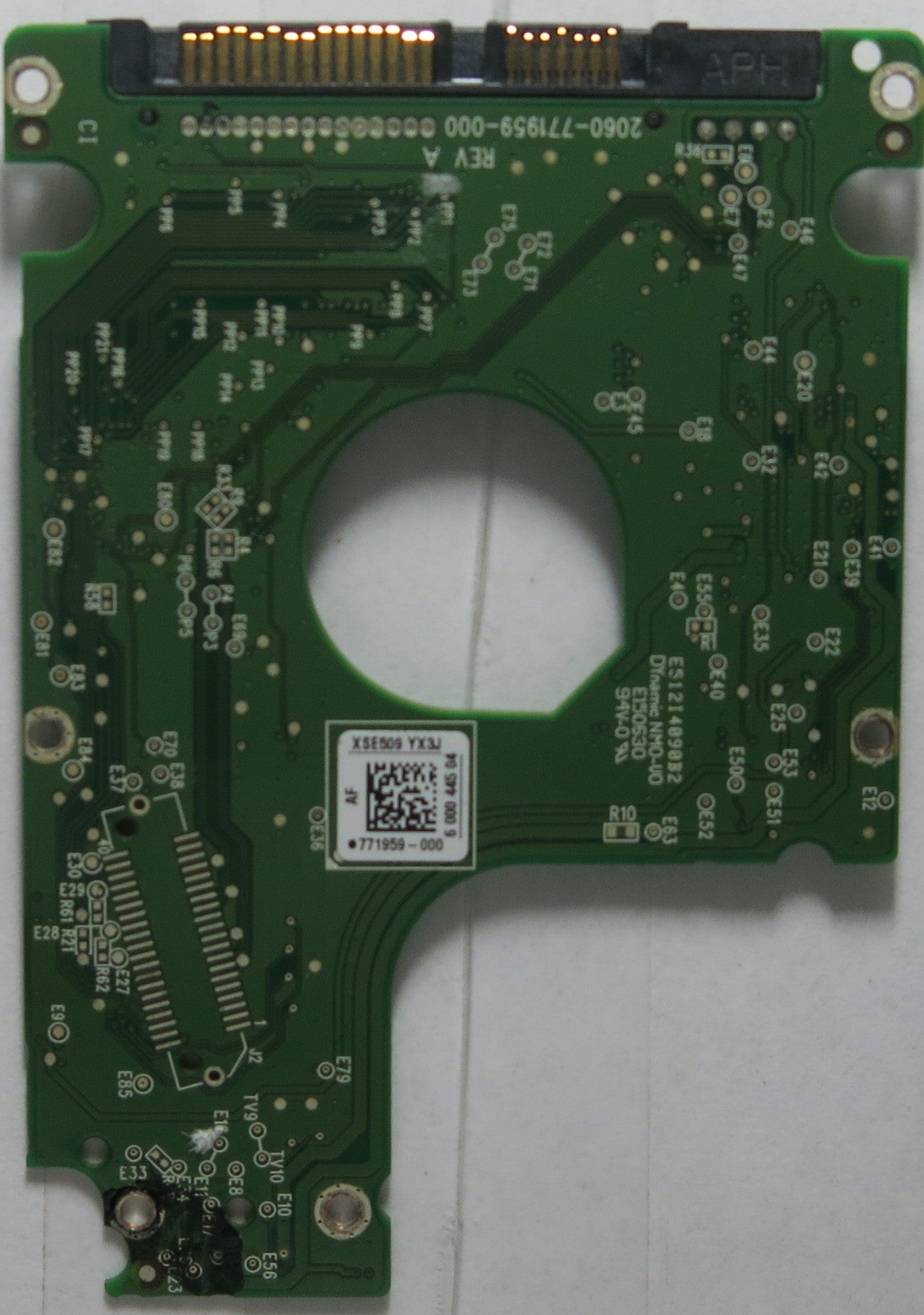 WESTERN DIGITAL WD5000LPVX-75V0TT0 DCM EAKTJBK 2060-771959 REV A PCB