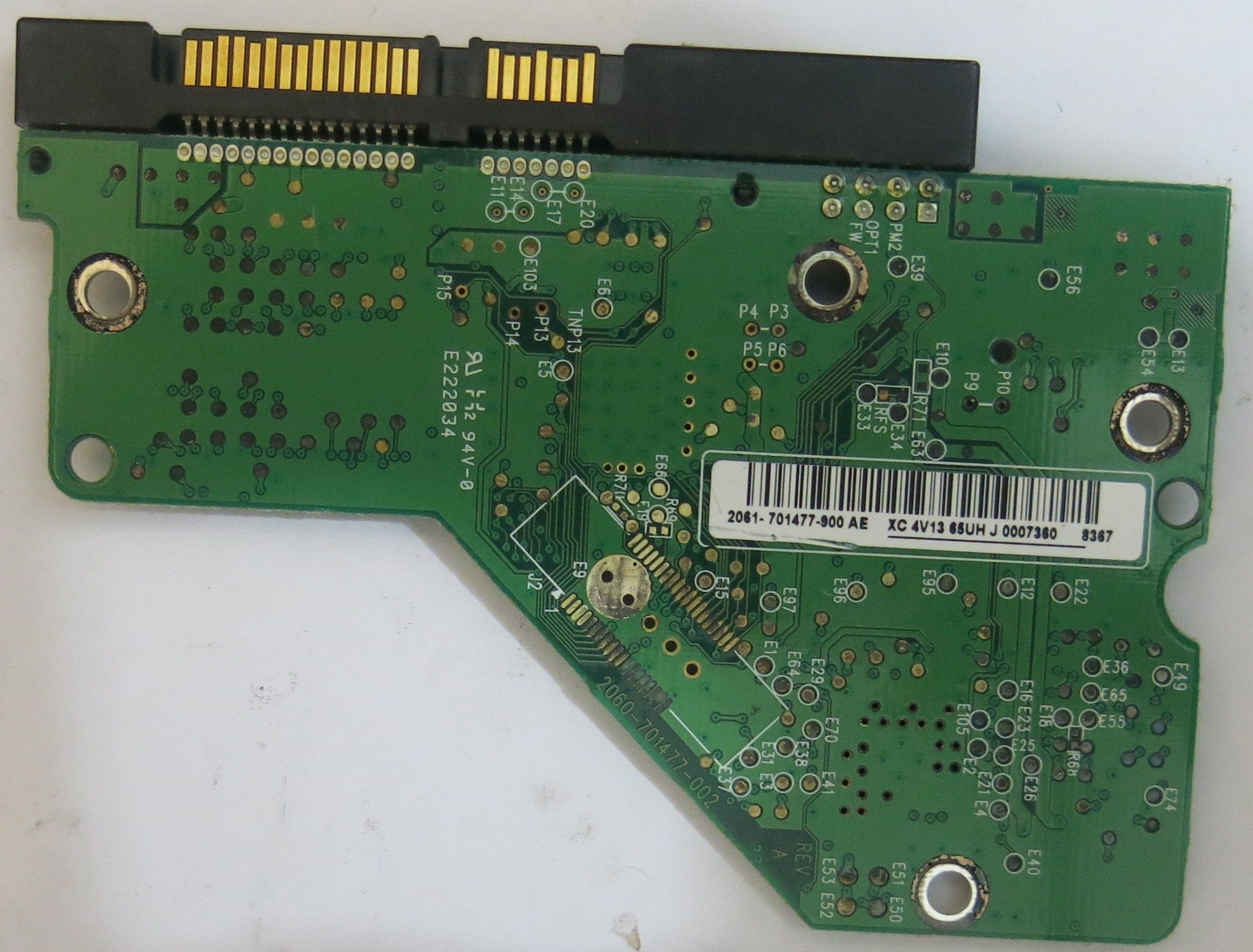 WESTERN DIGITAL WD5001ABYS-01YNA0 DCM HARNNT2MAB 2060-701477 REV A PCB