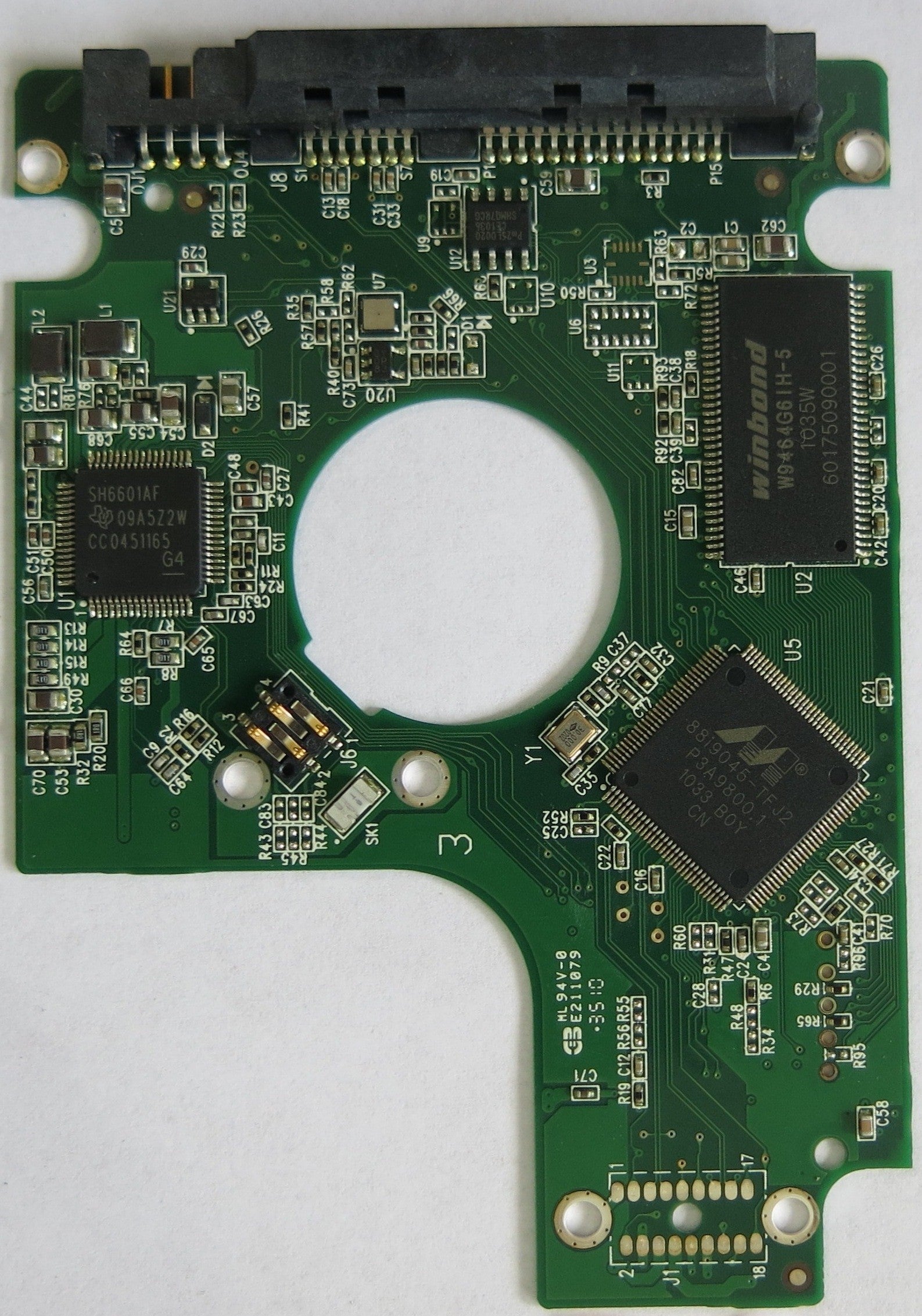 WESTERN DIGITAL WD6400BEVT-75A0RT DCM DVCVJBB  2060-771672-004 REV A PCB