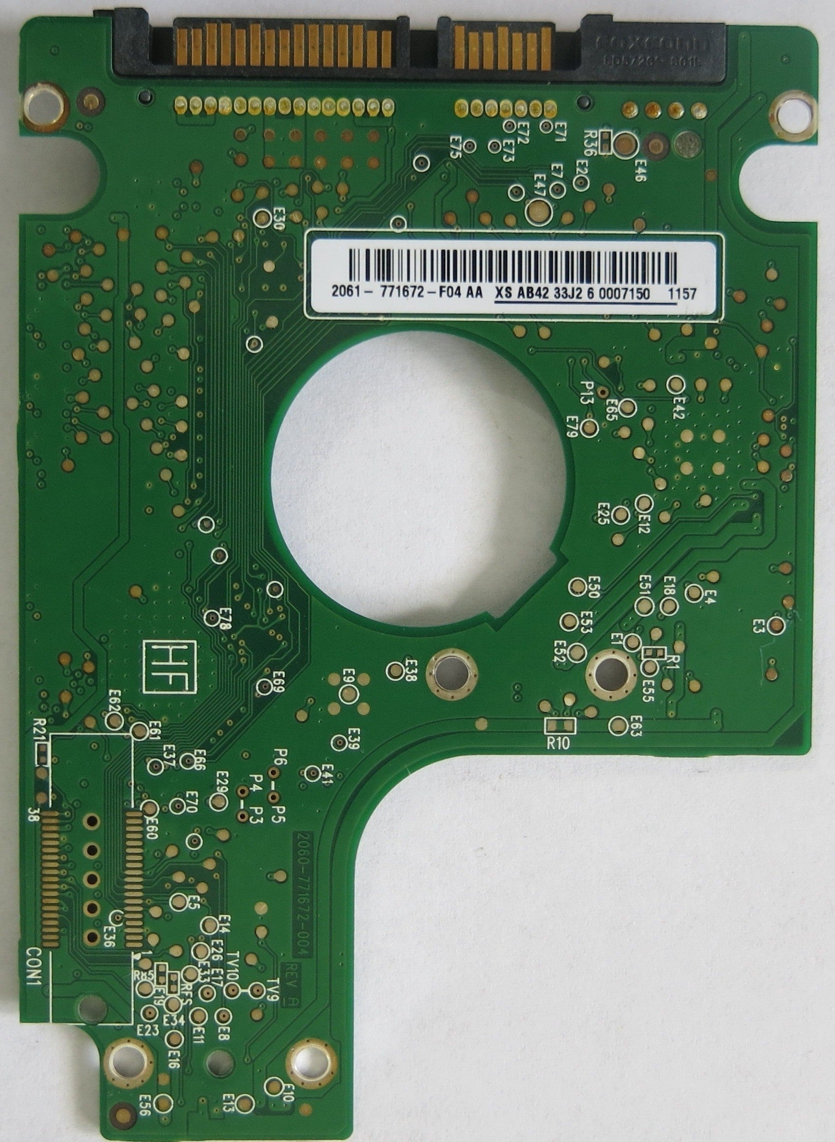 WESTERN DIGITAL WD6400BEVT-75A0RT DCM DVCVJBB  2060-771672-004 REV A PCB