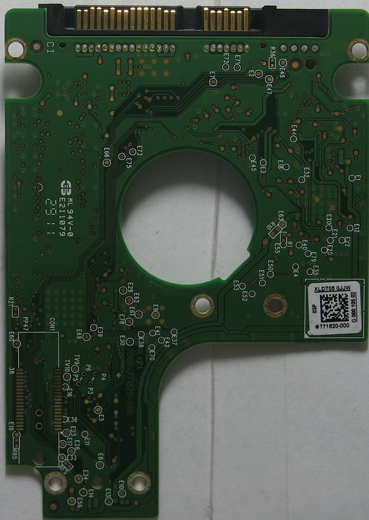 WESTERN DIGITAL WD6400BPVT-60HXZT3 P/N 614984-002 P/N 2060-771820-000 REV P1PCB