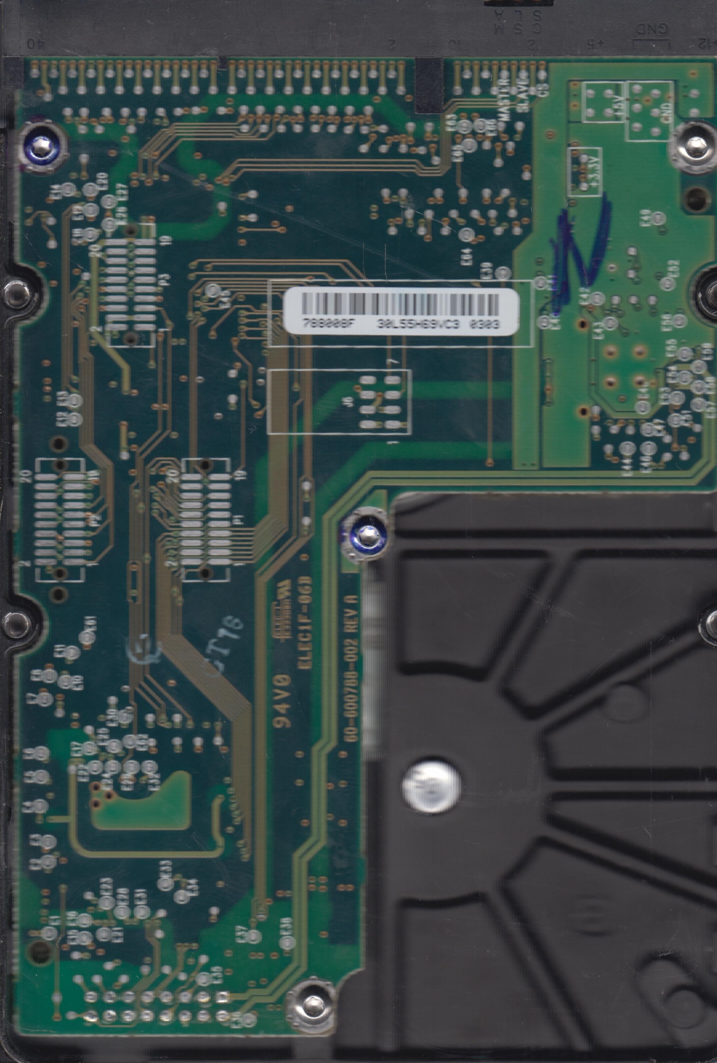 WD64AA-00AAA4,PCB: 60-600788-002 REV A ,6446.6MB