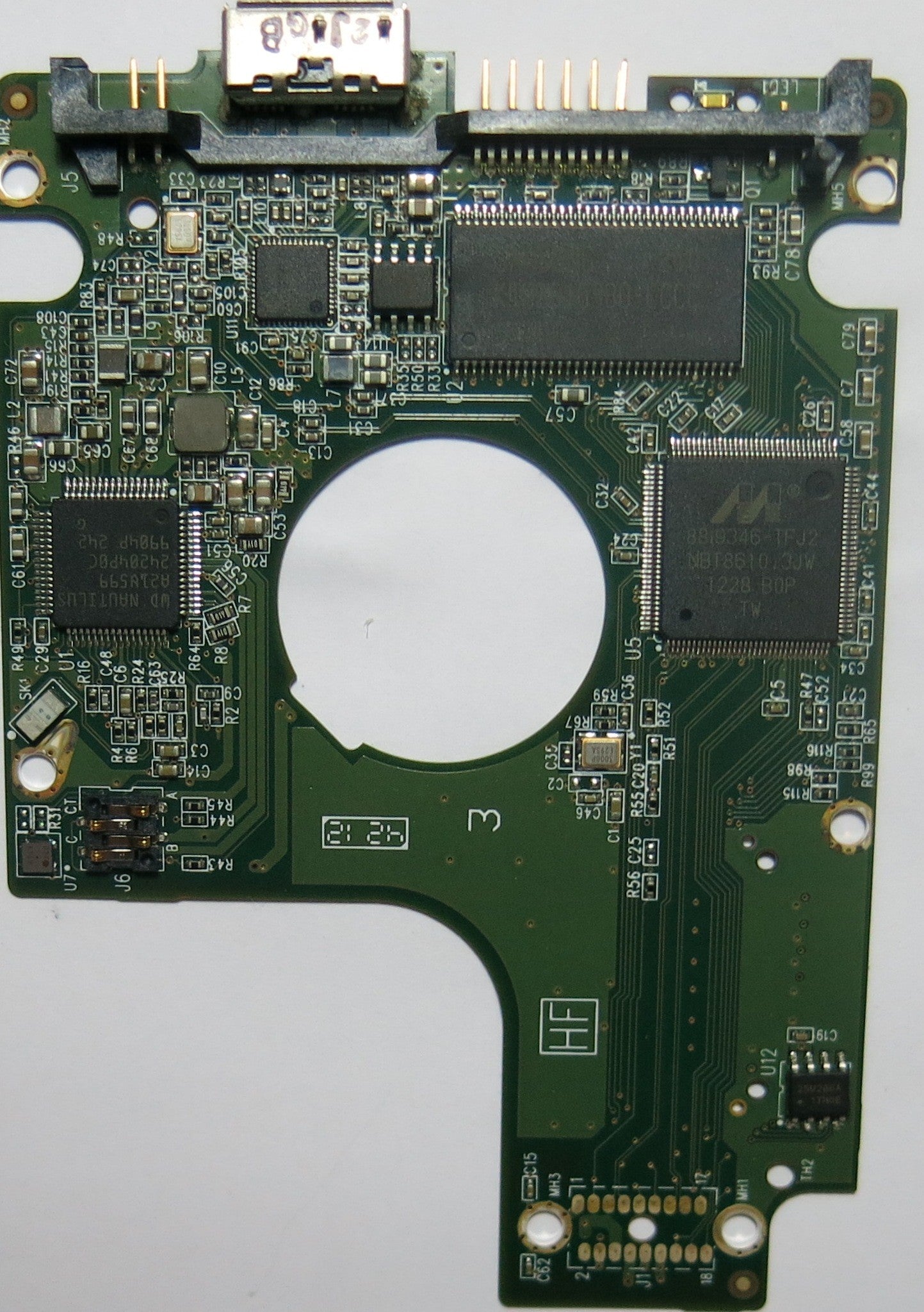 WESTERN DIGITAL WD7500BMVW'11S5XS0,  PCB