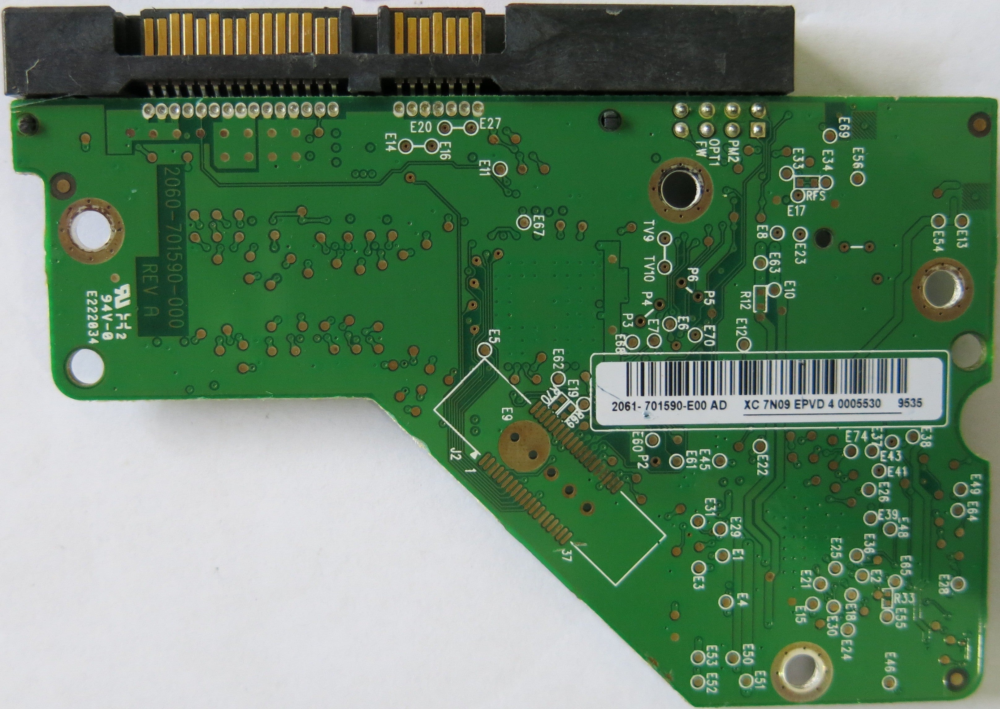 WESTERN DIGITAL WD800AAJS-60M0A0 2060-701590-000 REV A PCB