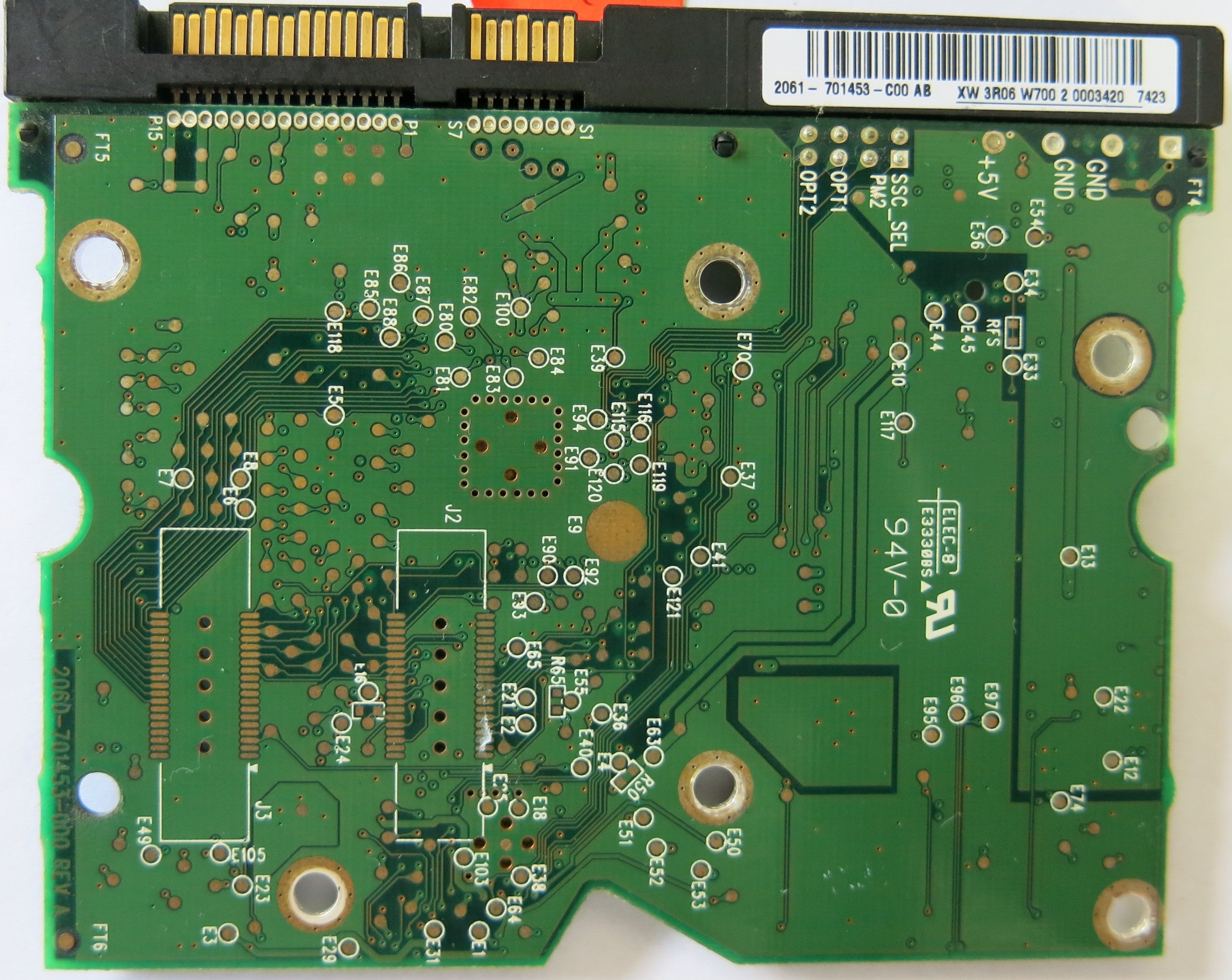 WESTERN DIGITAL WD800ADFS-75SLR2 2060-701453-000 REV A PCB