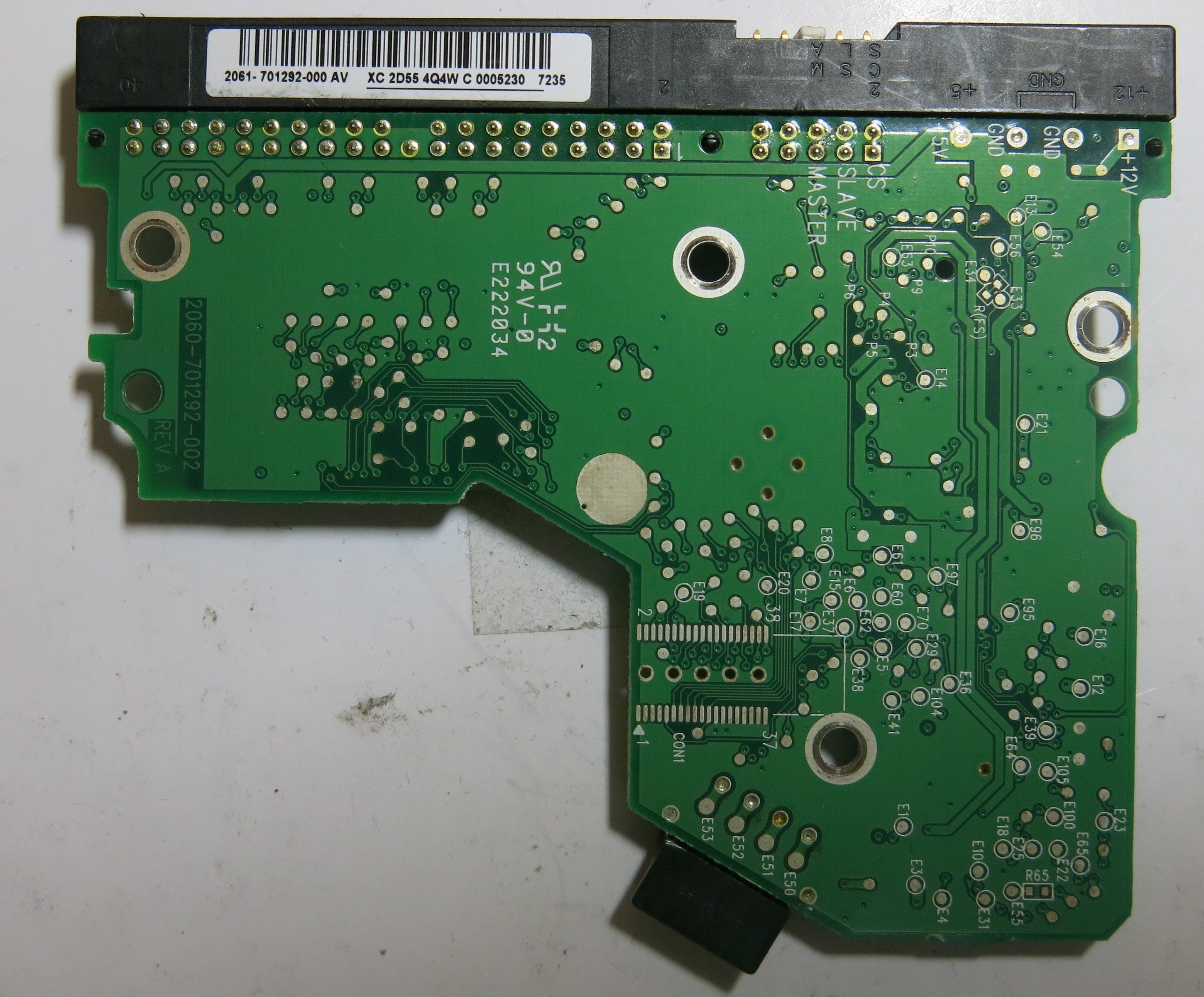 WESTERN DIGITAL WD800BB-00JHC0 2060-701292-002 REV A PCB