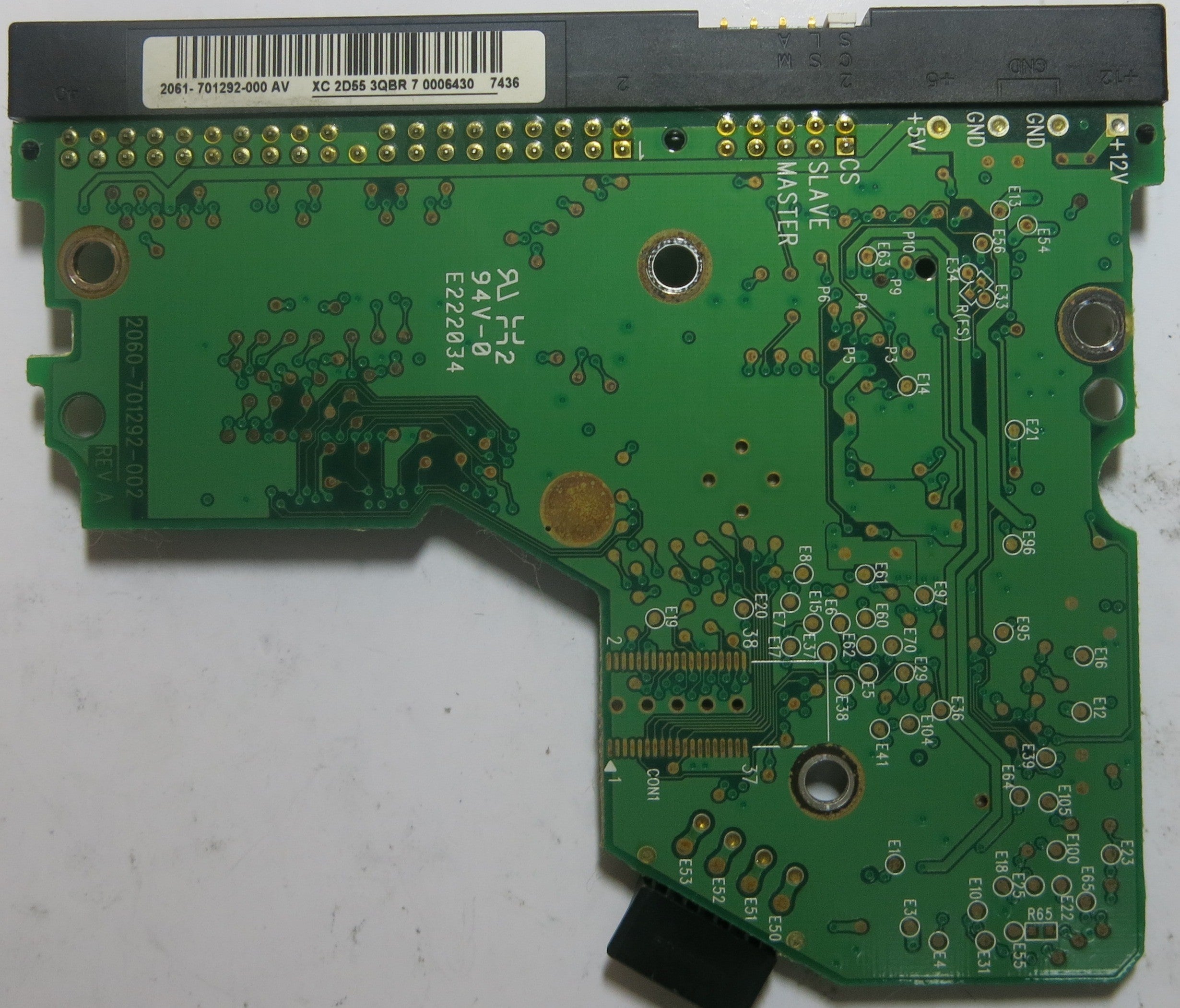 WESTERN DIGITAL WD800BB-56JKC0 2060-701292-002 REV A PCB