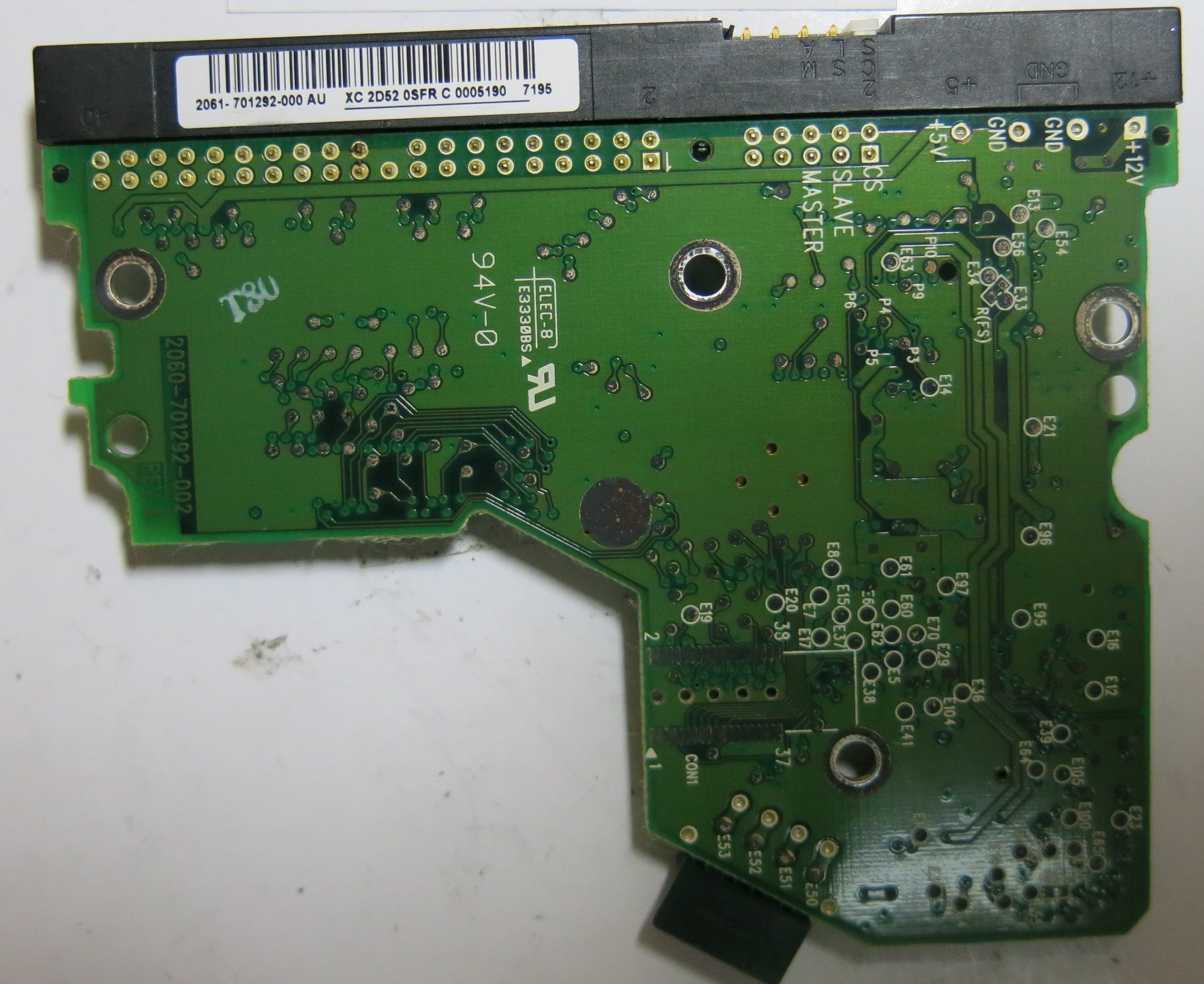WESTERN DIGITAL WD800BB-56JKC0  2060-701292-002 REV A PCB