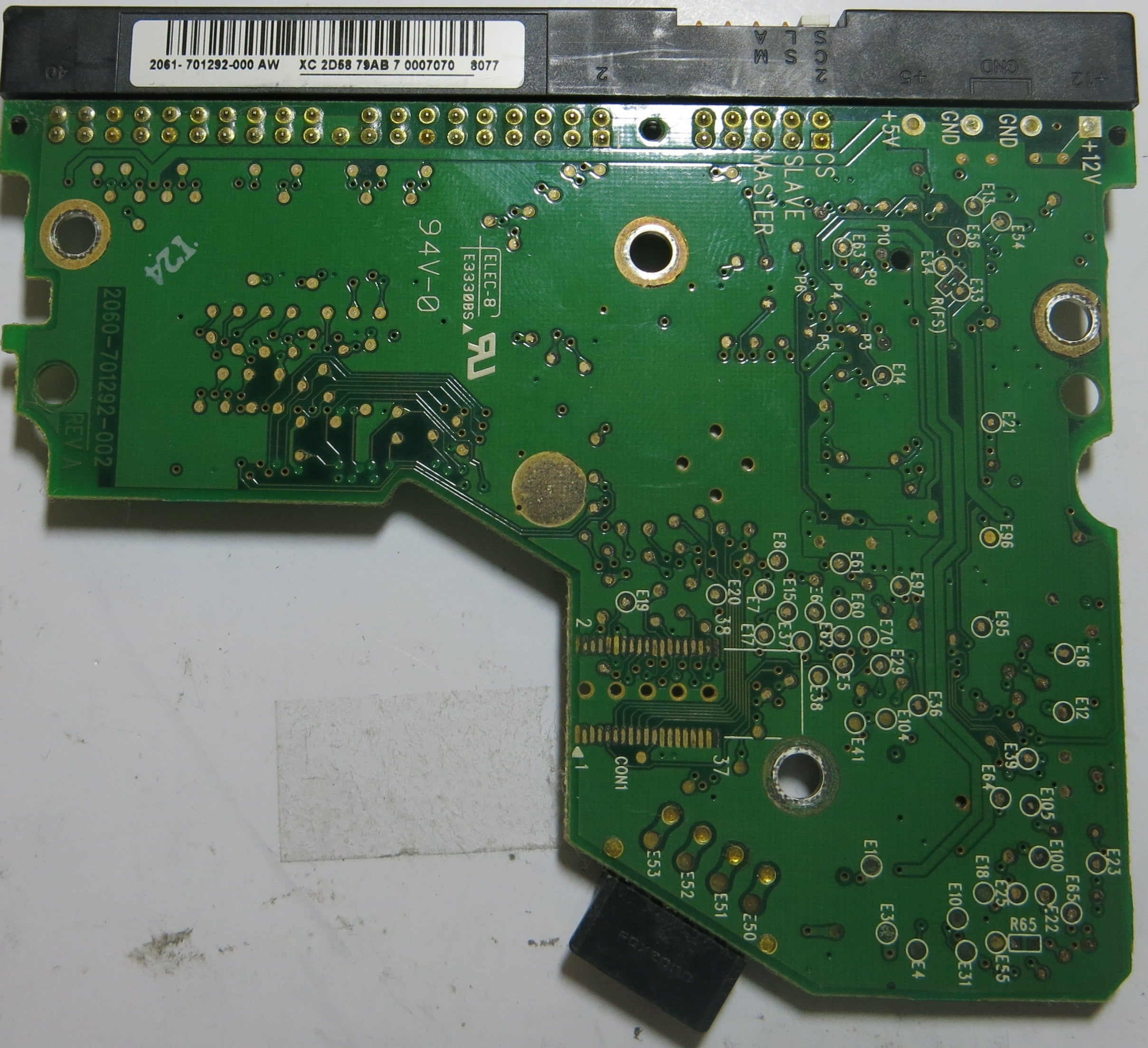 WESTERN DIGITAL WD800BB-63JKC0 2060-701292-002 REV A PCB