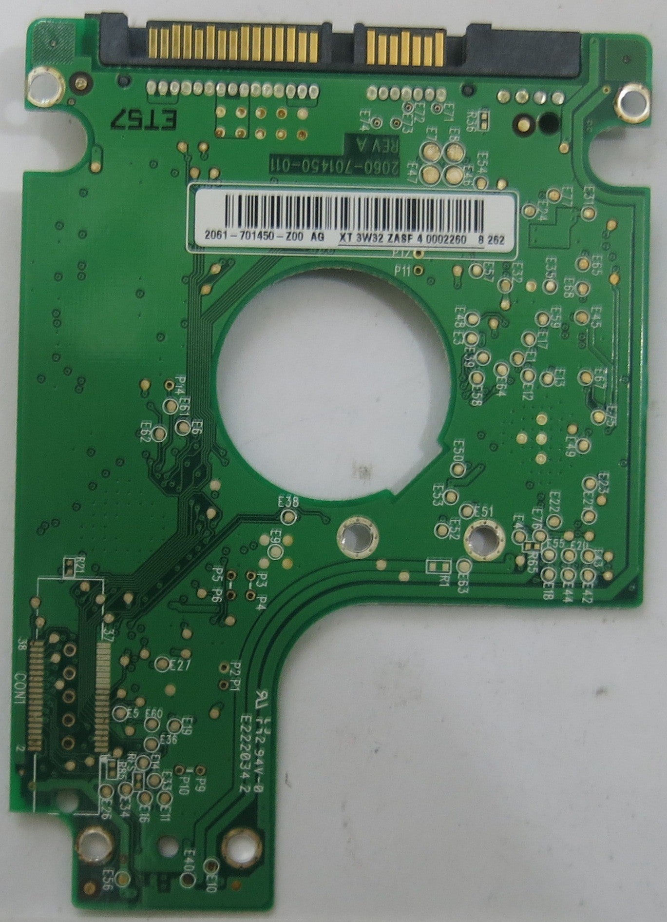 WESTERN DIGITAL WD800BEVS-08RST2 2060-701450-011 REV A PCB