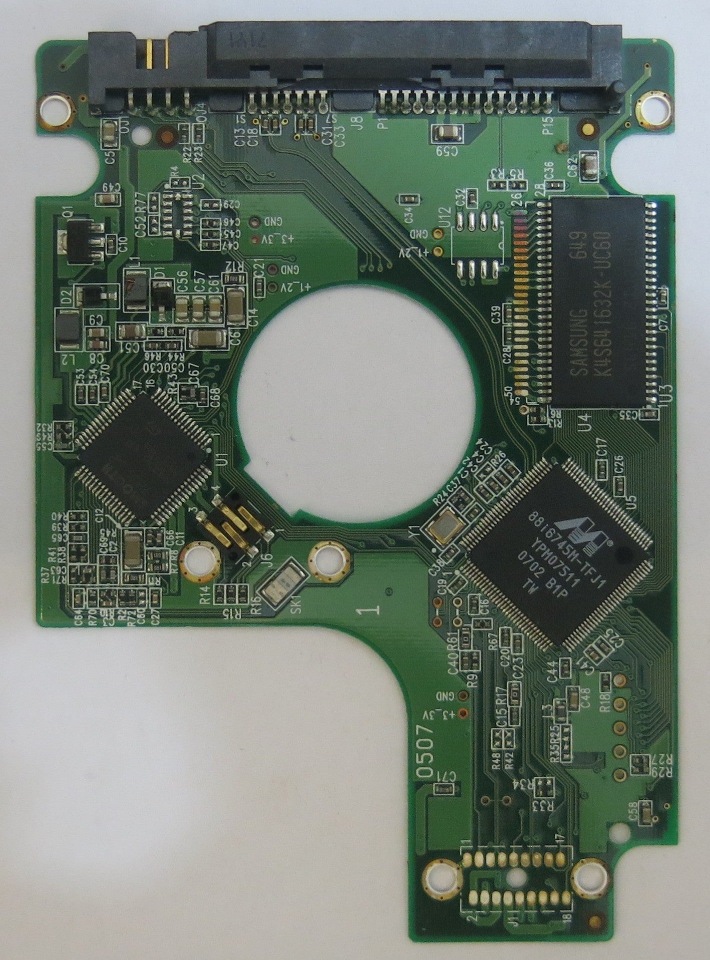 WESTERN DIGITAL WD800BEVS-22RST0 2060-701450-011 REV A PCB