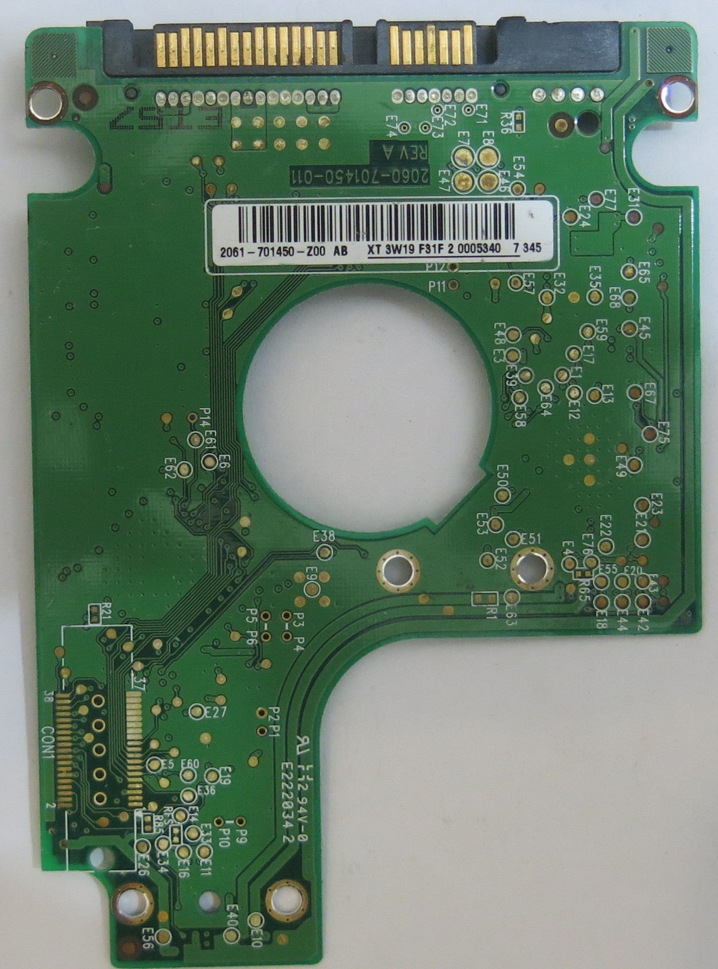 WESTERN DIGITAL WD800BEVS-22RST0 2060-701450-011 REV A PCB