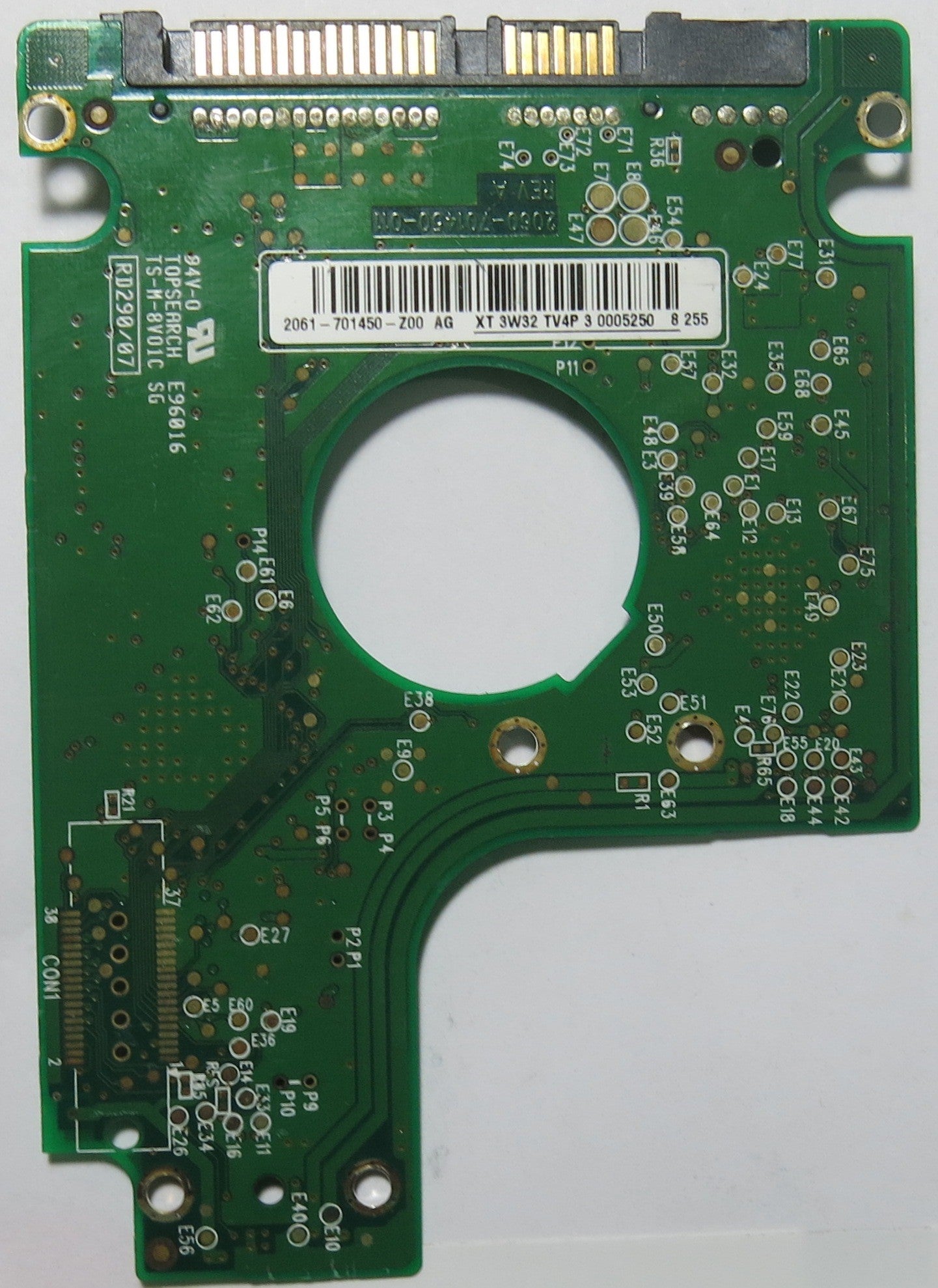 WESTERN DIGITAL WD800BEVS-75RST0 2060-701450-011 PCB
