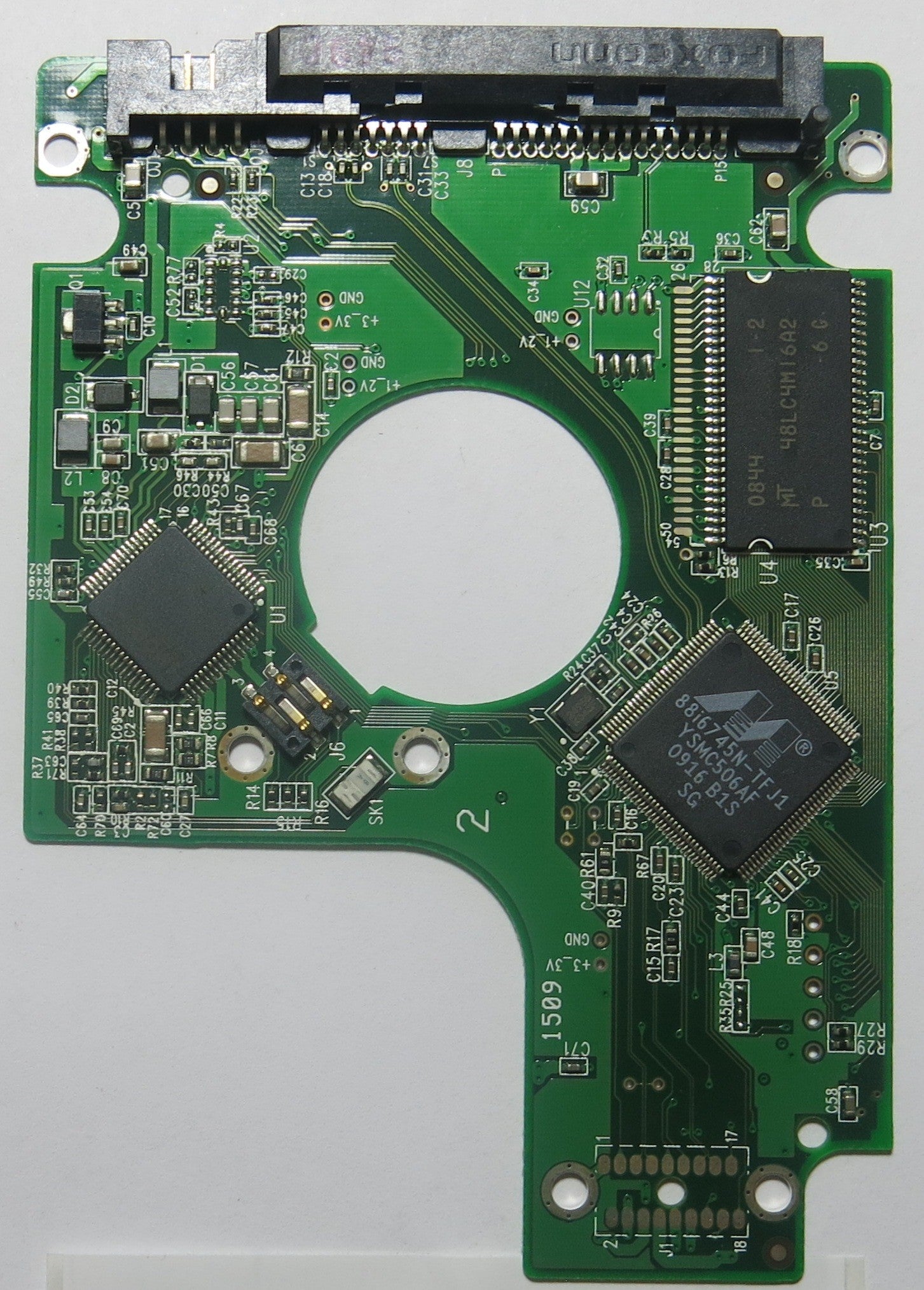WESTERN DIGITAL WD800BEVT-75ZCT2 2060-701499-000 REV A PCB