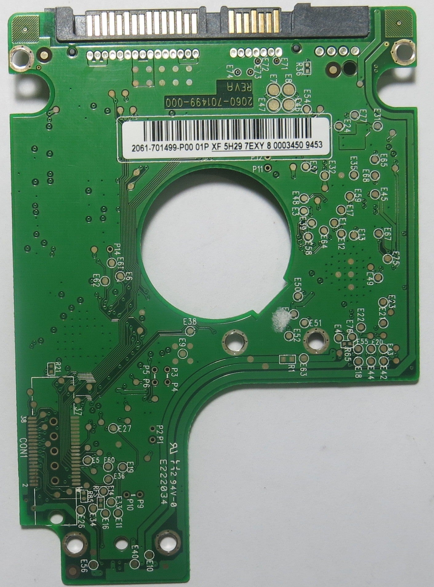 WESTERN DIGITAL WD800BEVT-75ZCT2 2060-701499-000 REV A PCB