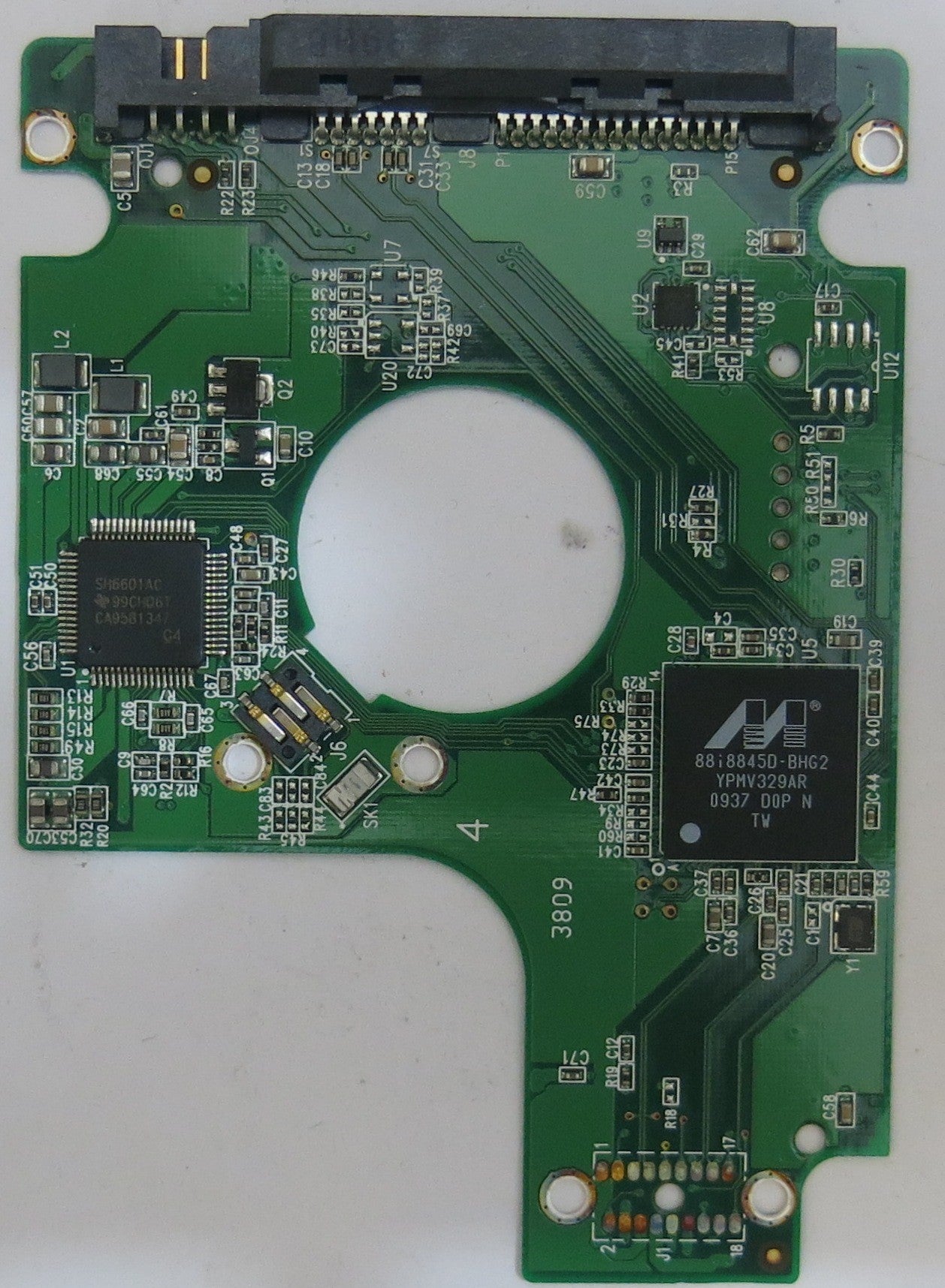 WESTERN DIGITAL WD800BJKT-75F4T0 2060-701574-001 REV A PCB