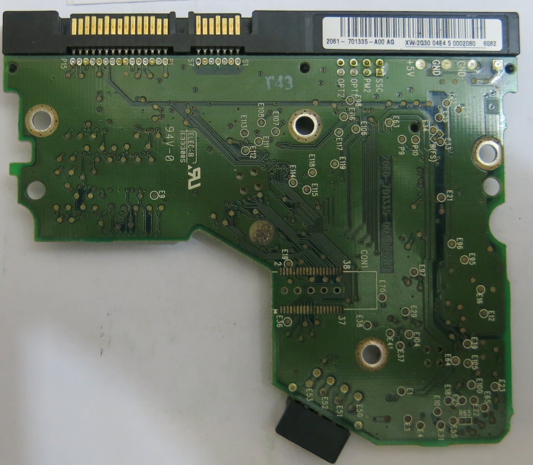WESTERN DIGITAL WD800JD-08LSA0 2060-701335-003 REV A PCB