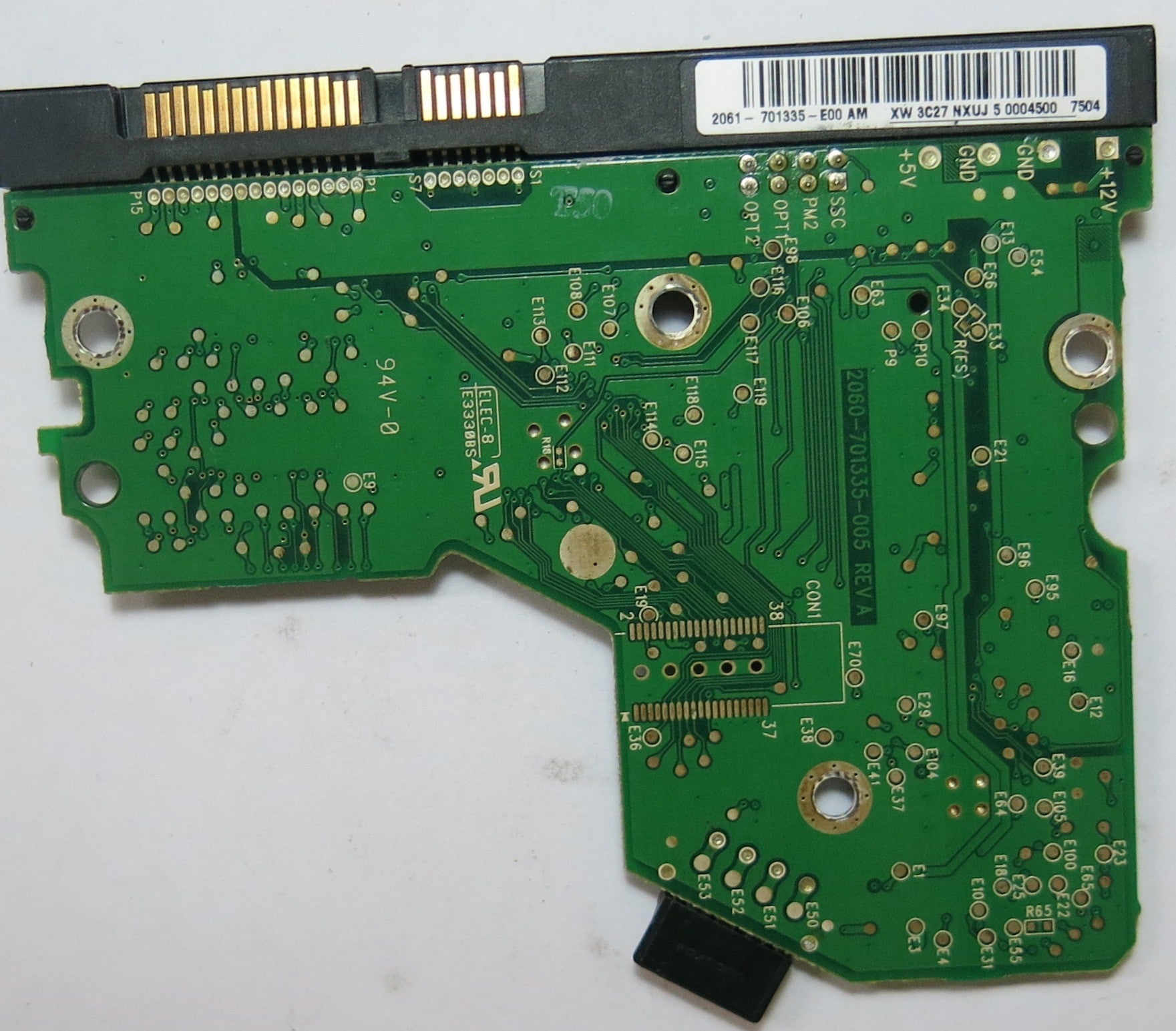 WESTERN DIGITAL WD800JD'22MSA1, DCM 2060-701335-005 REV A,  PCB