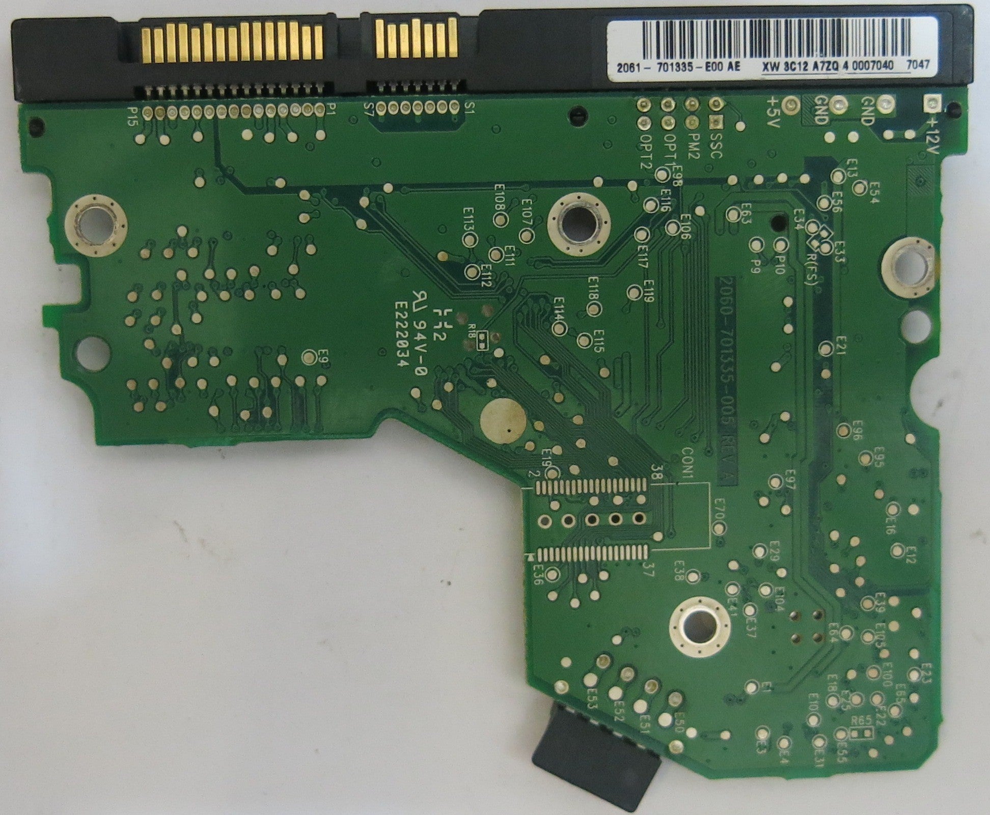 WESTERN DIGITAL WD800JD-60LSA0 2060-701335-005 REV A PCB