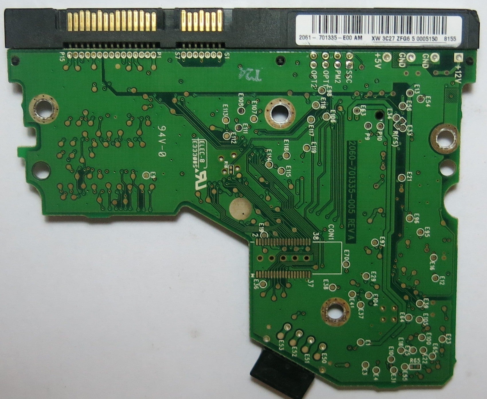 WESTERN DIGITAL WD800JD'60LSA5, DCM 2060-701335-005 REV A,  PCB
