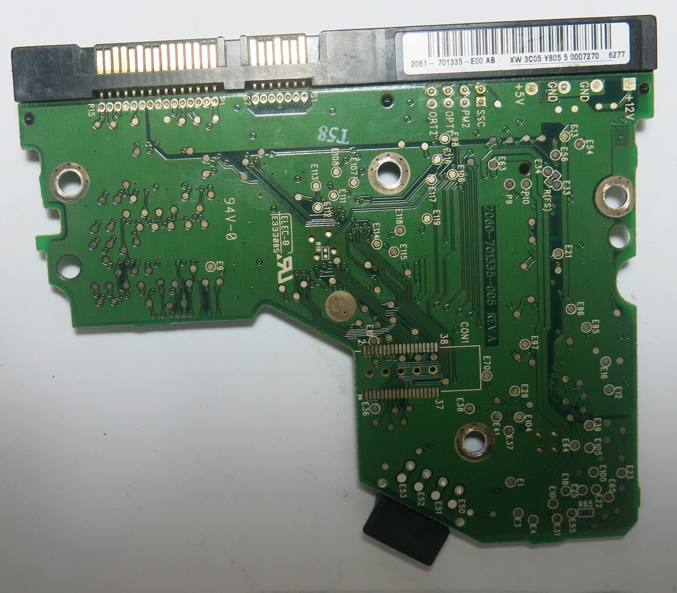 WESTERN DIGITAL WD800JD-75MSA1 2060-701335-003 REV B PCB LABEL