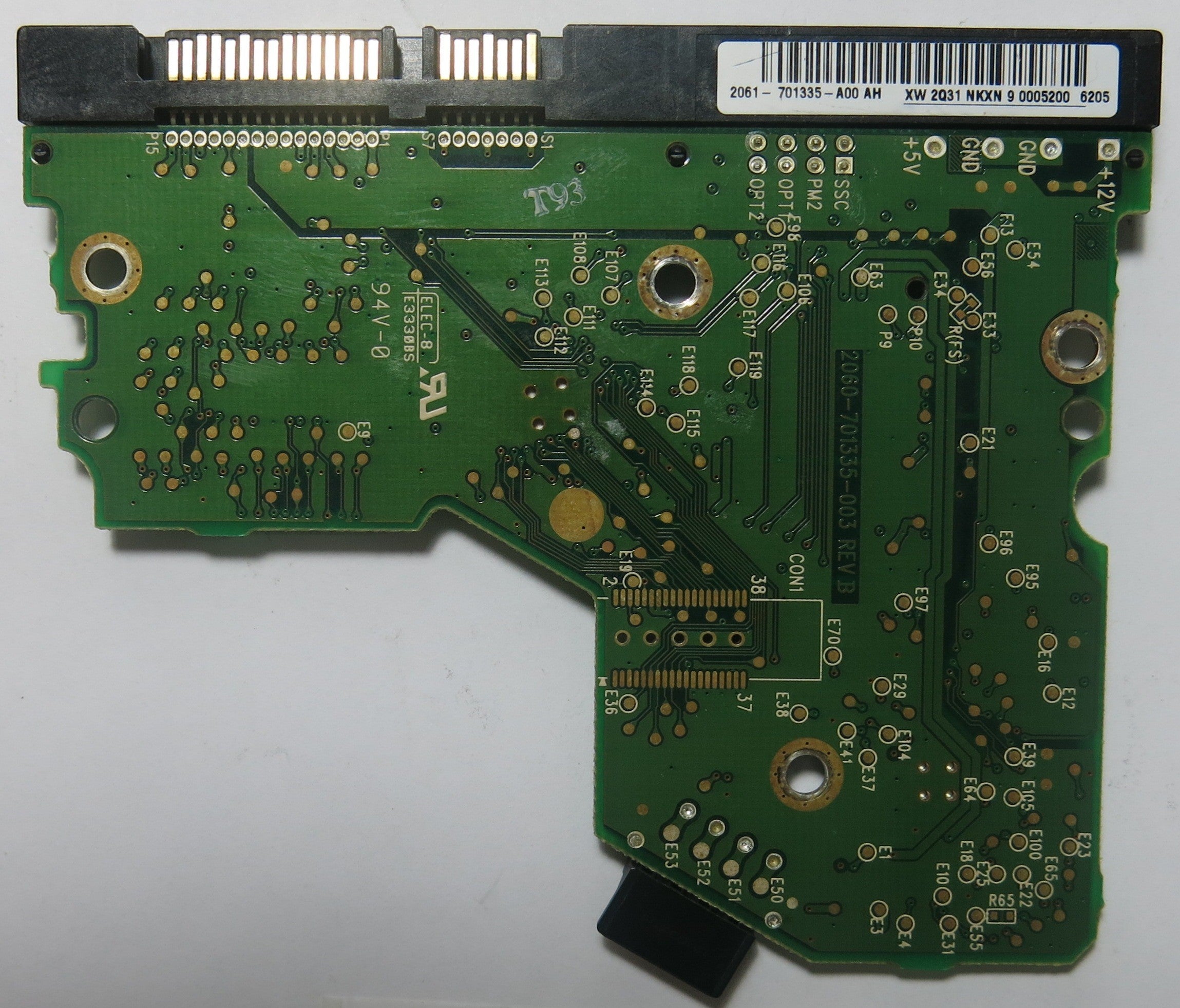WESTERN DIGITAL WD800JD-75MSA1 2060-701335-003 REV B PCB