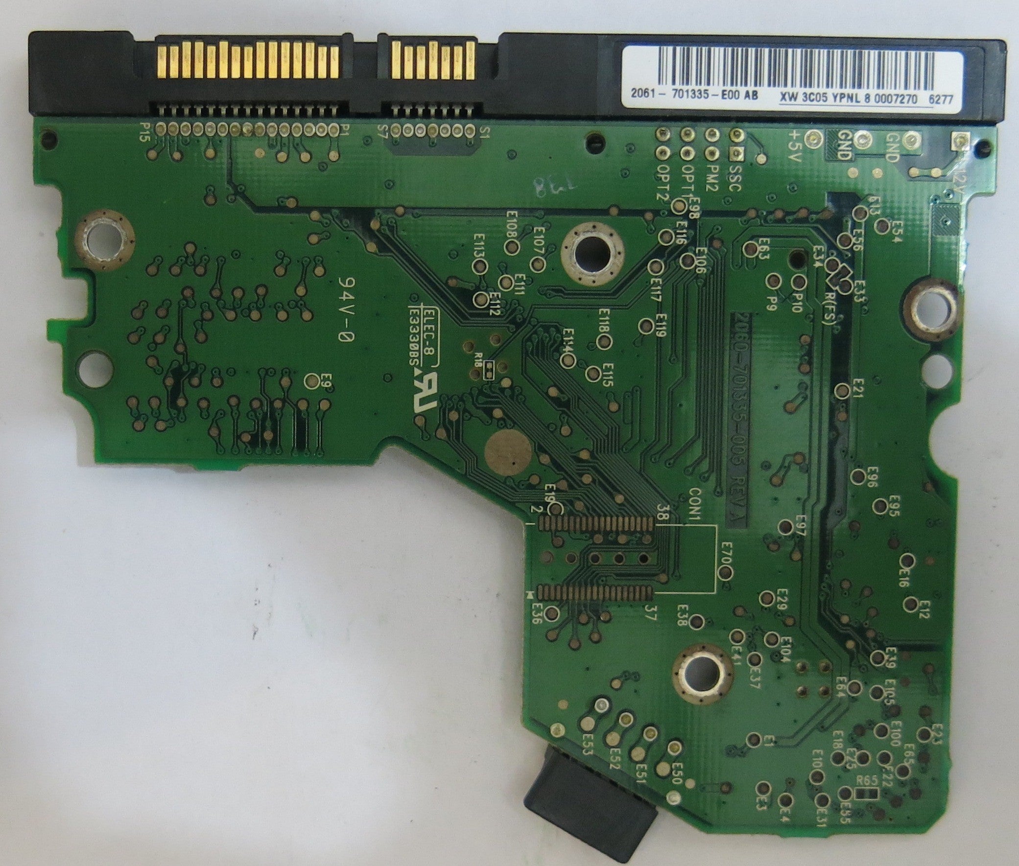 WESTERN DIGITAL WD800JD-75MSA1 2060-701335-005 REV A PCB