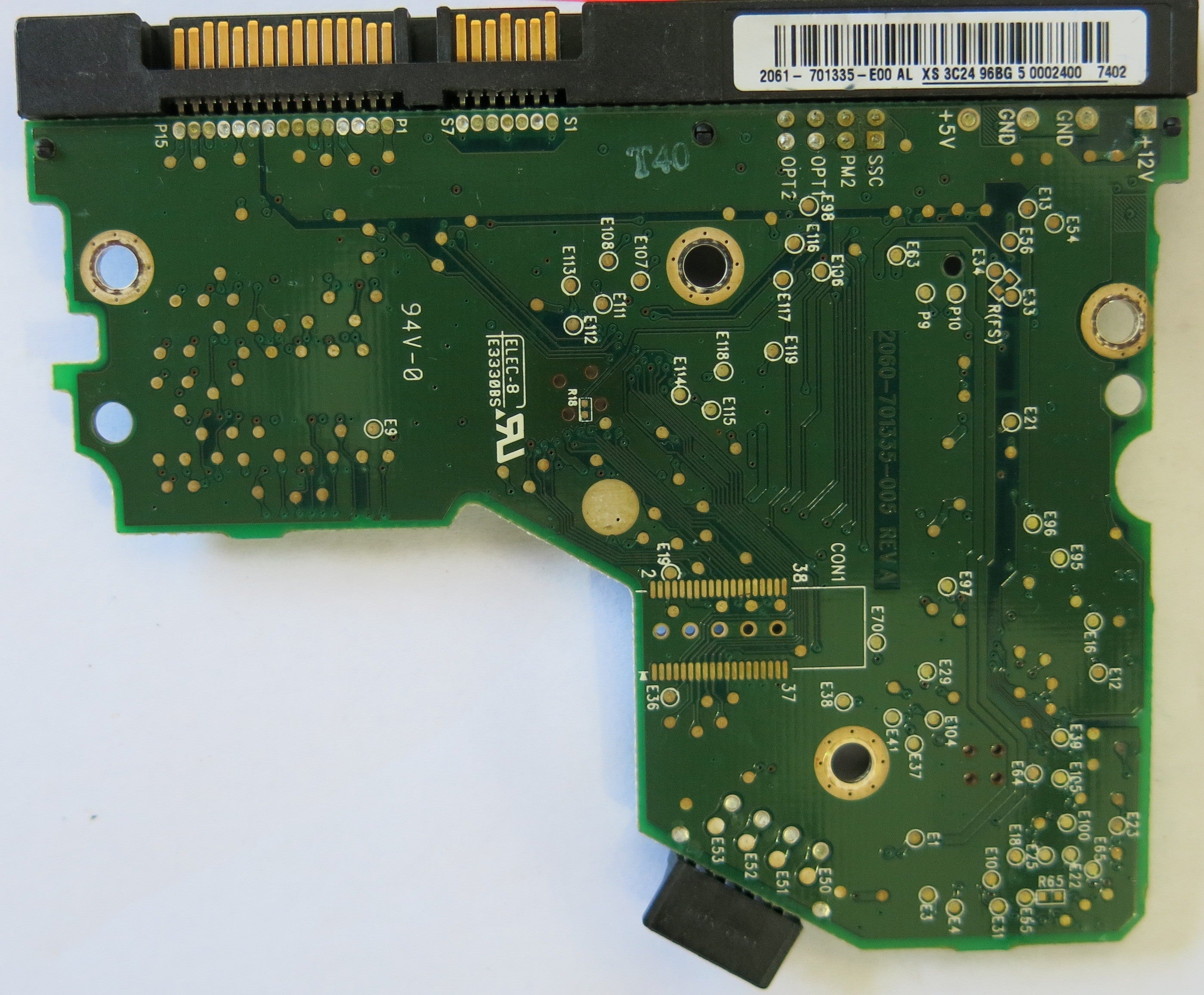 WESTERN DIGITAL  WD800JD-75MSA3 2060-701335-005 REV A PCB