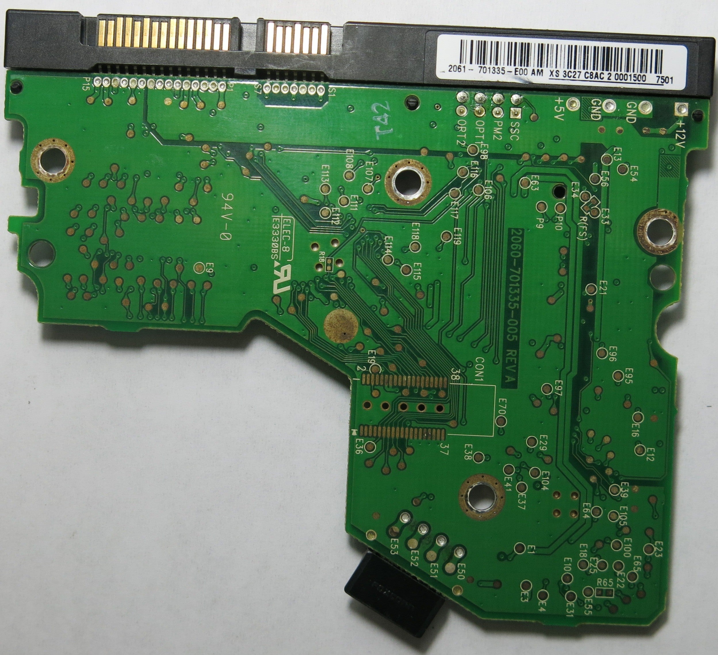WESTERN DIGITAL WD800JD-75MSA3 2060-701335-005 REV A PCB