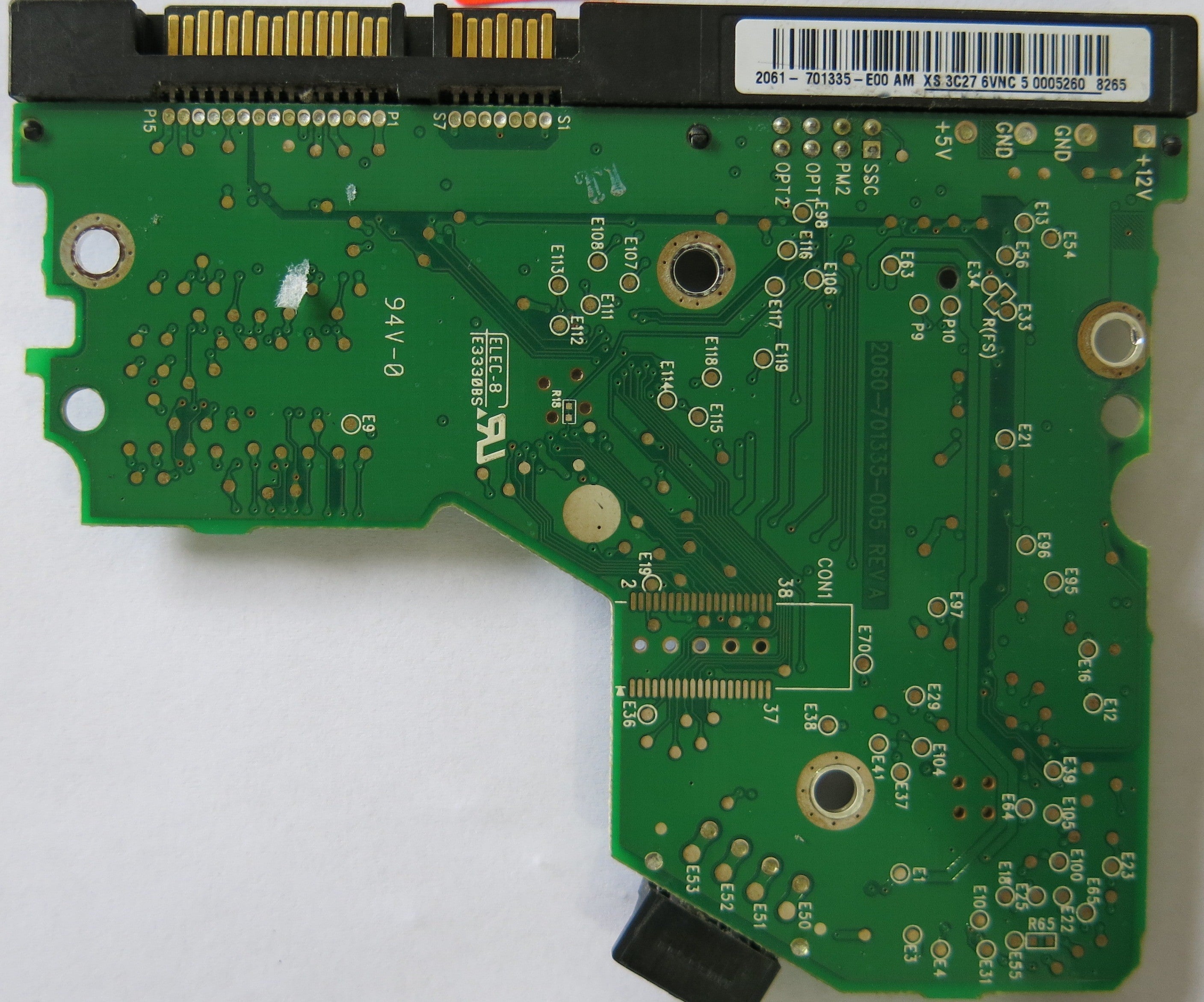 WESTERN DIGITAL WD800JD-75MSA3 2060-701335-005 REV A PCB