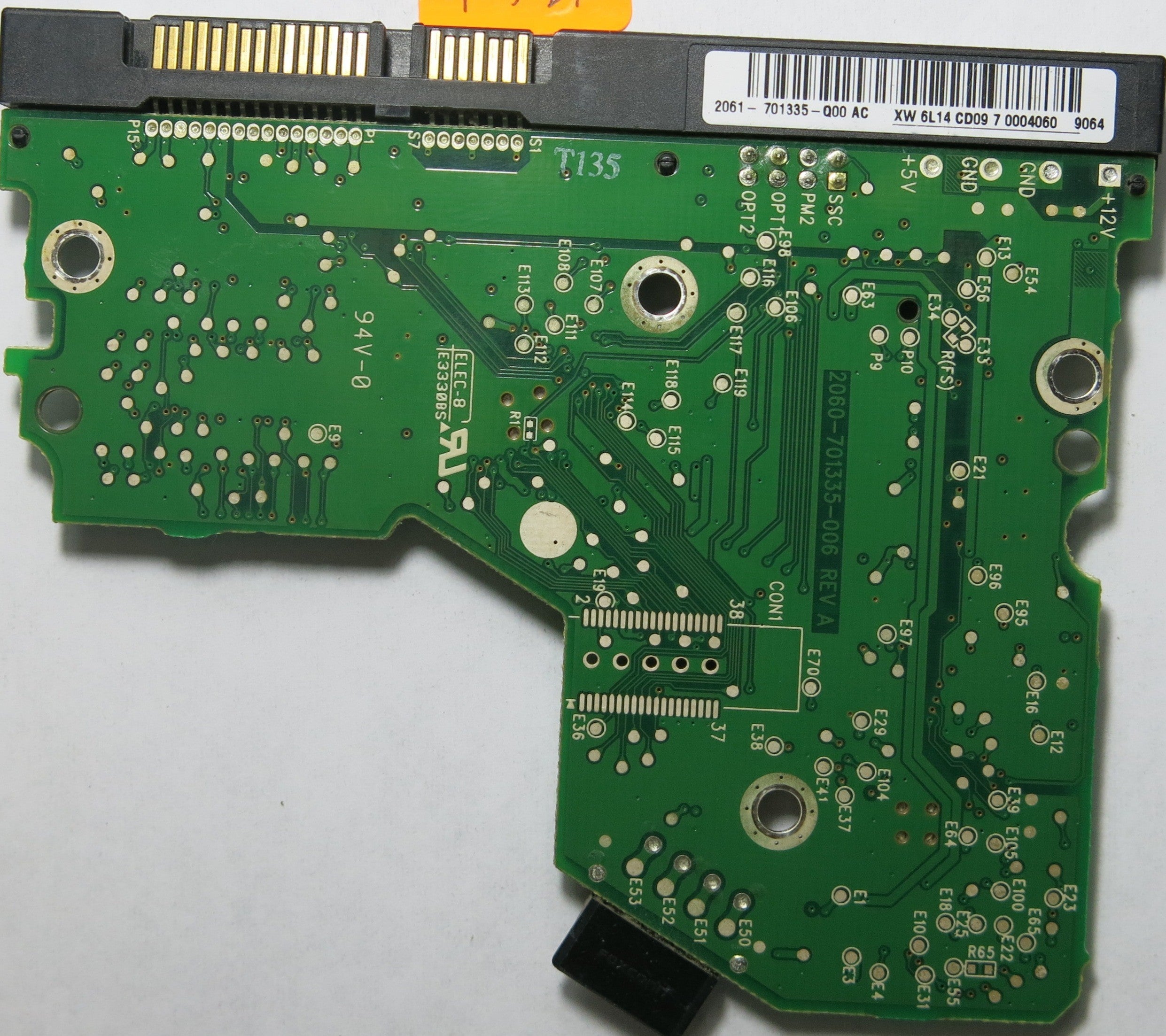 WESTERN DIGITAL WD800JD-75MSA3 2060-701335-006 REV A  PCB