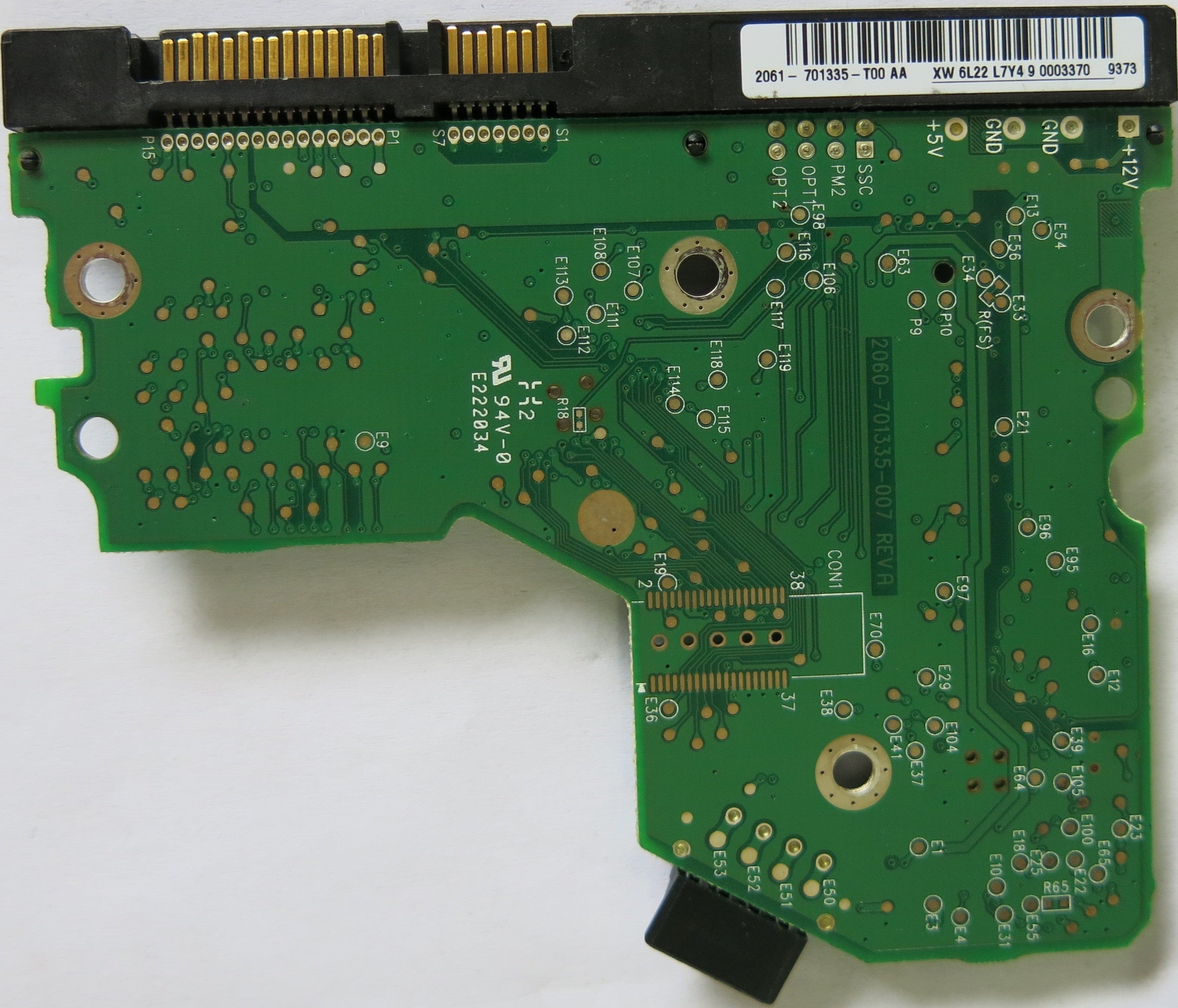 WESTERN DIGITAL WD800JD-75MSA3 2060-701335-007 REV A PCB