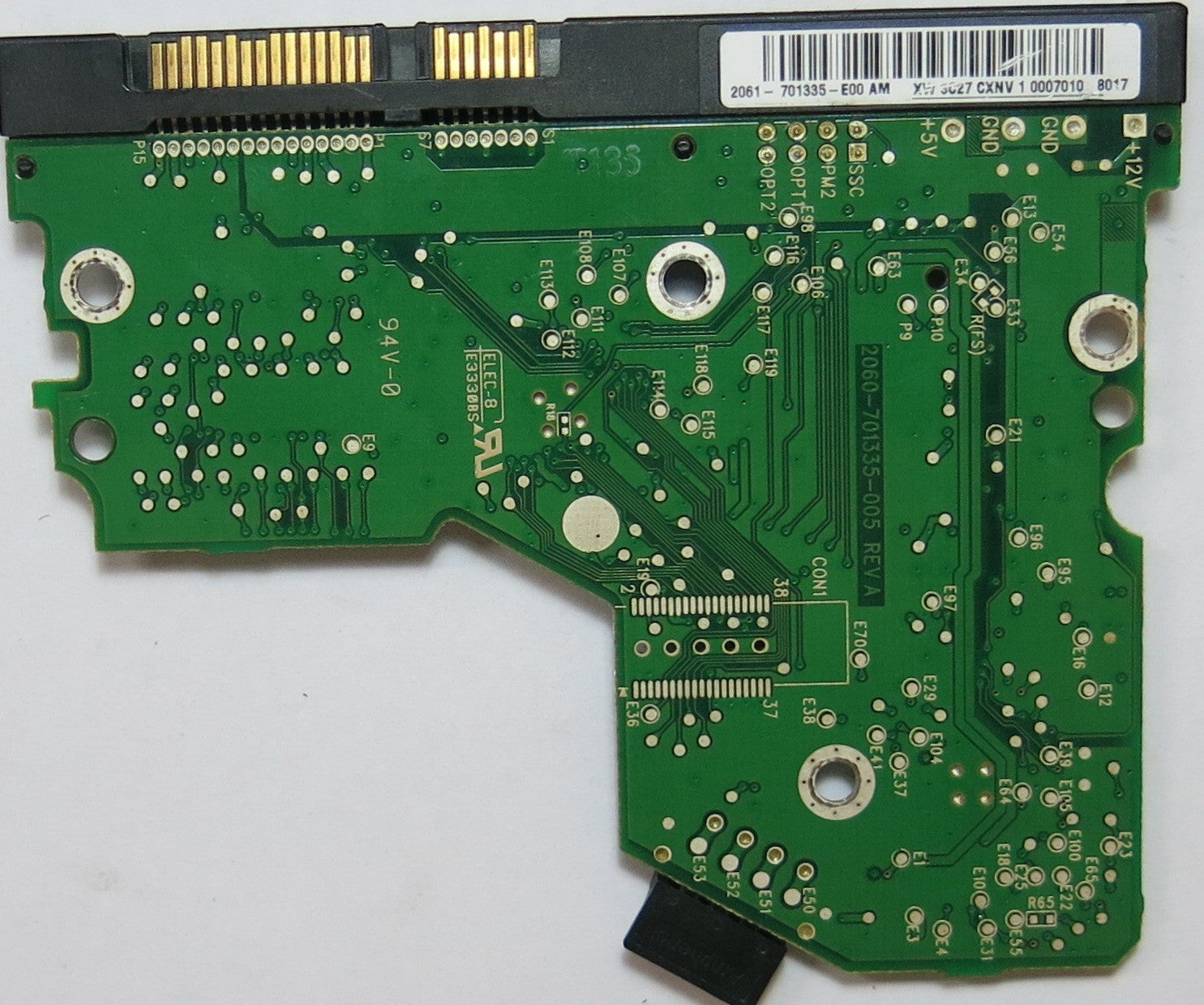 WESTERN DIGITAL WD800JD-75MSA3, DCM 2060-701335-005 REV A,  PCB