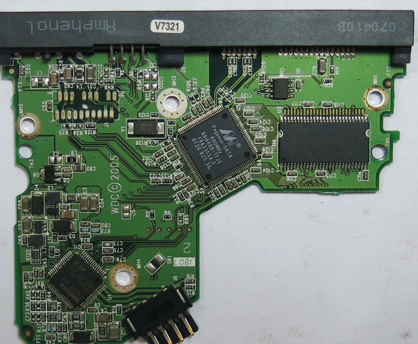 WESTERN DIGITAL WD800JD-75MSA3, DCM 2060-701335-005 REV A,  PCB