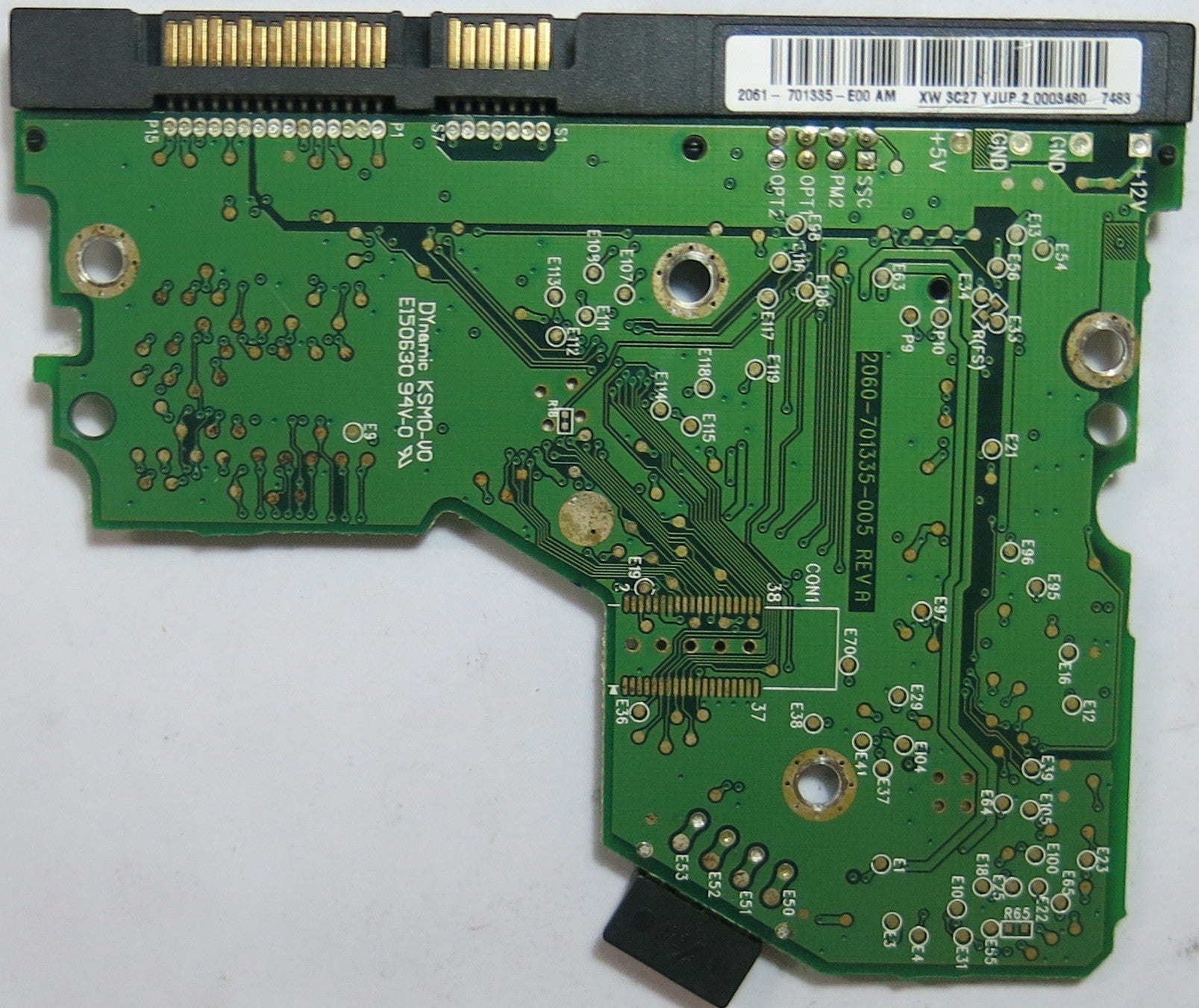 WESTERN DIGITAL WD800JD-75MSA3, DCM 2060-701335-005 REV A,  PCB