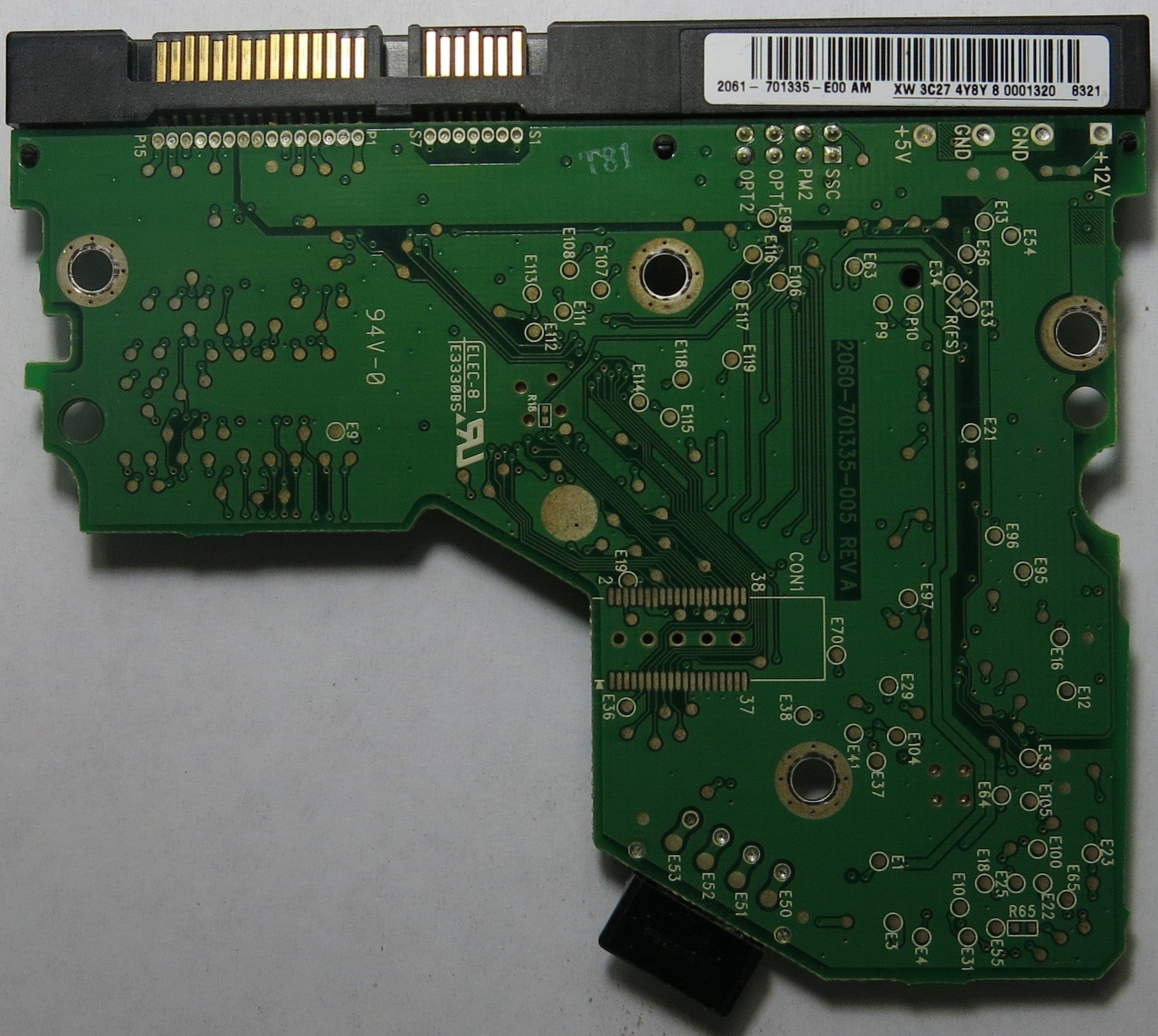 WESTERN DIGITAL WD800JD-75MSA3 DCM HSCANTJCA 2060-701335-005 REV A PCB