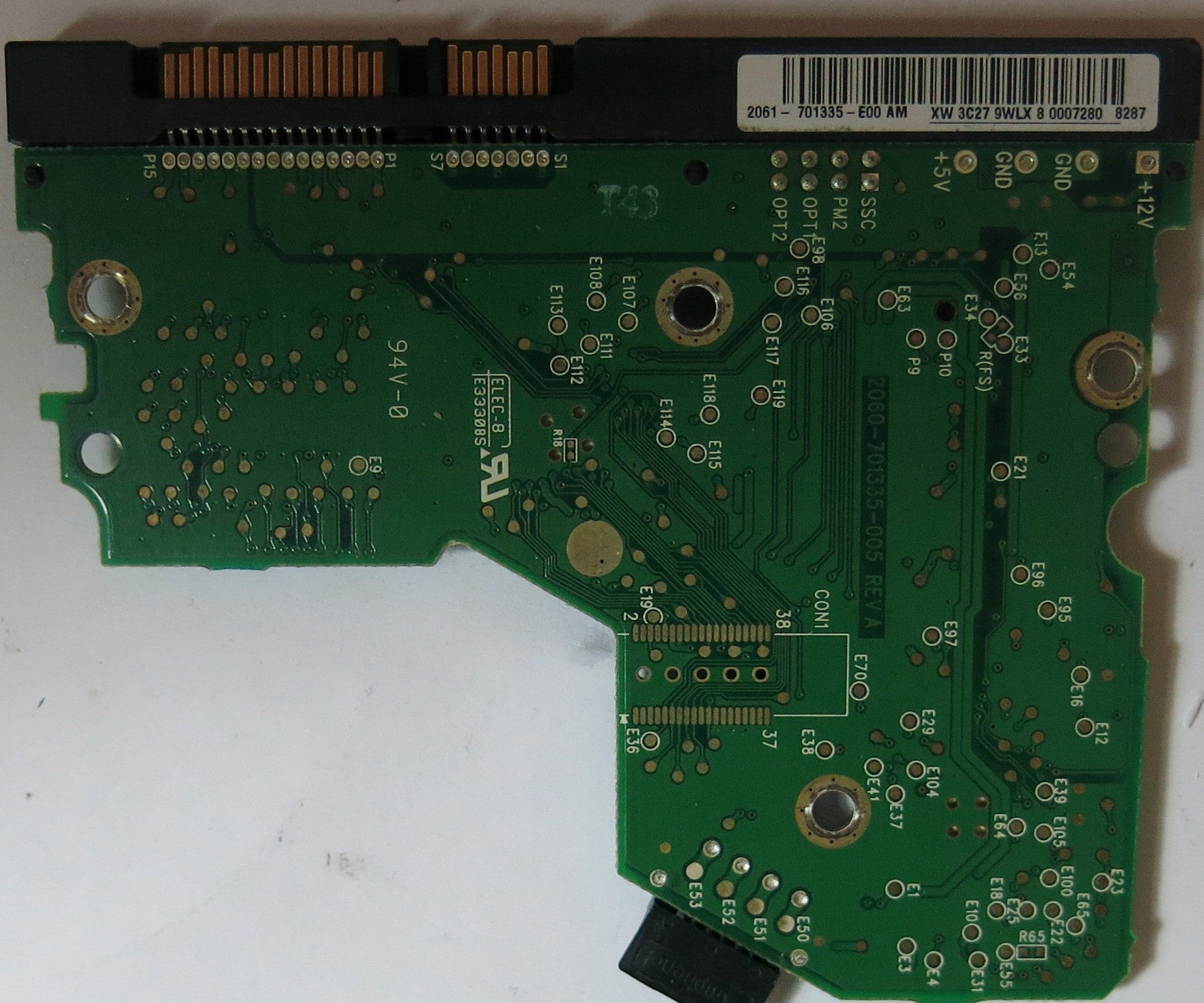WESTERN DIGITAL WD800JD-75MSA3,  PCB