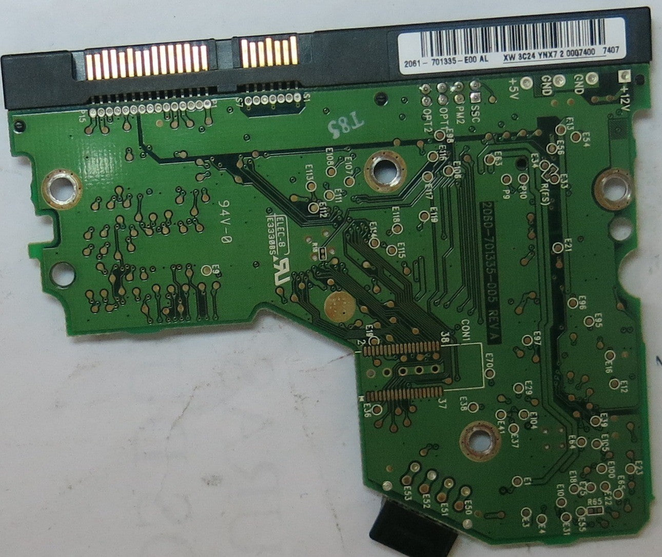 WESTERN DIGITAL WD800JD-75MSA3,  PCB