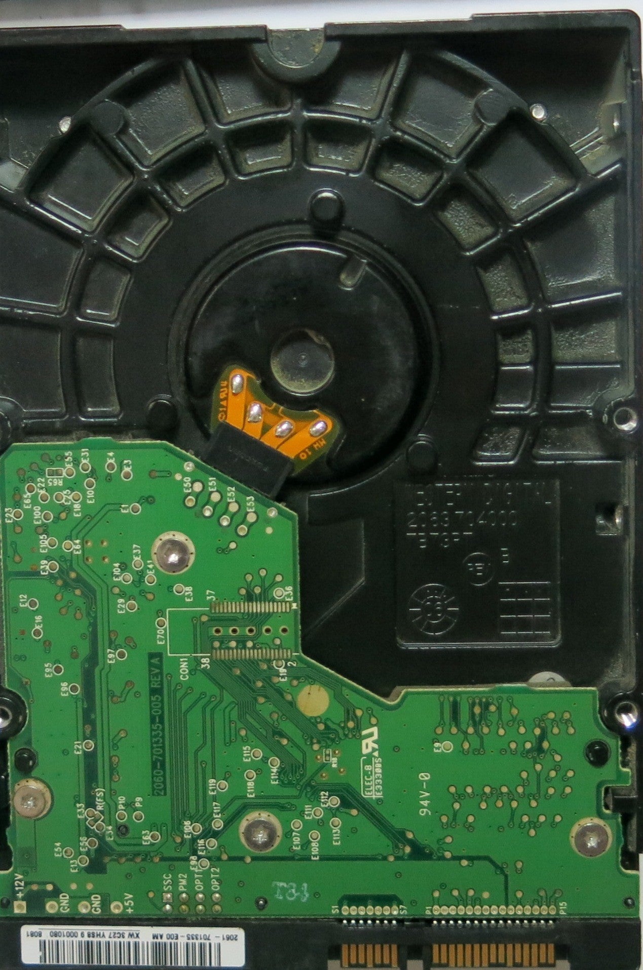 WD800JD-75MSA3 PCB: 2060-701335-005 REV A SERIAL WMAM9UC10541 DCM HSBANTJCA FW HSBANTJCA  80,GB